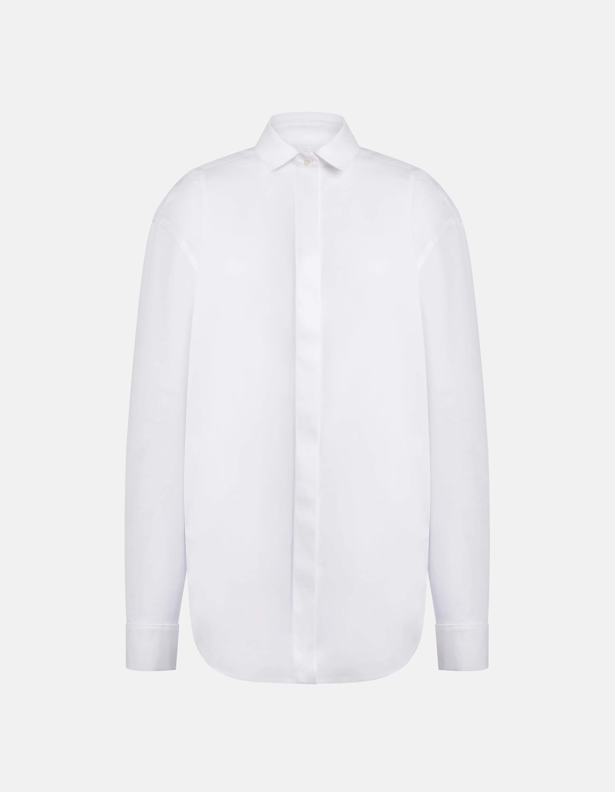 Shirt in yarn-dyed gabardine