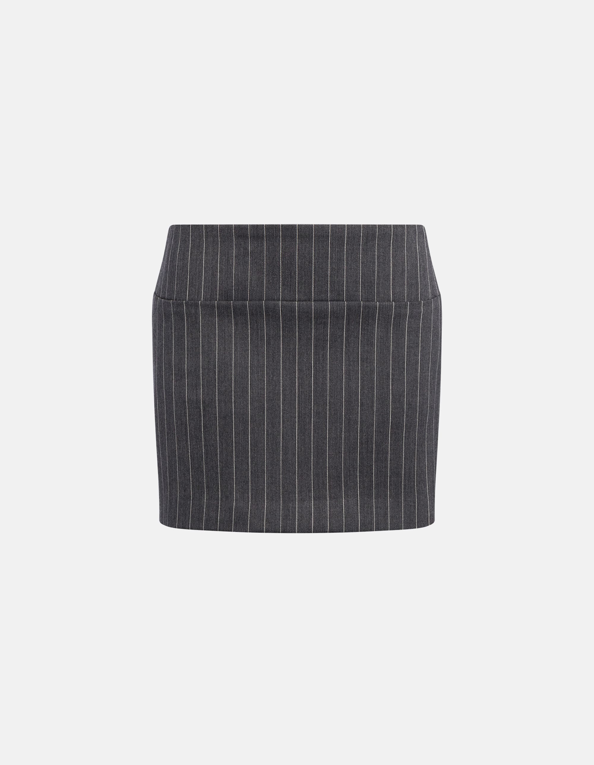 Mini skirt in pinstripe fresh wool