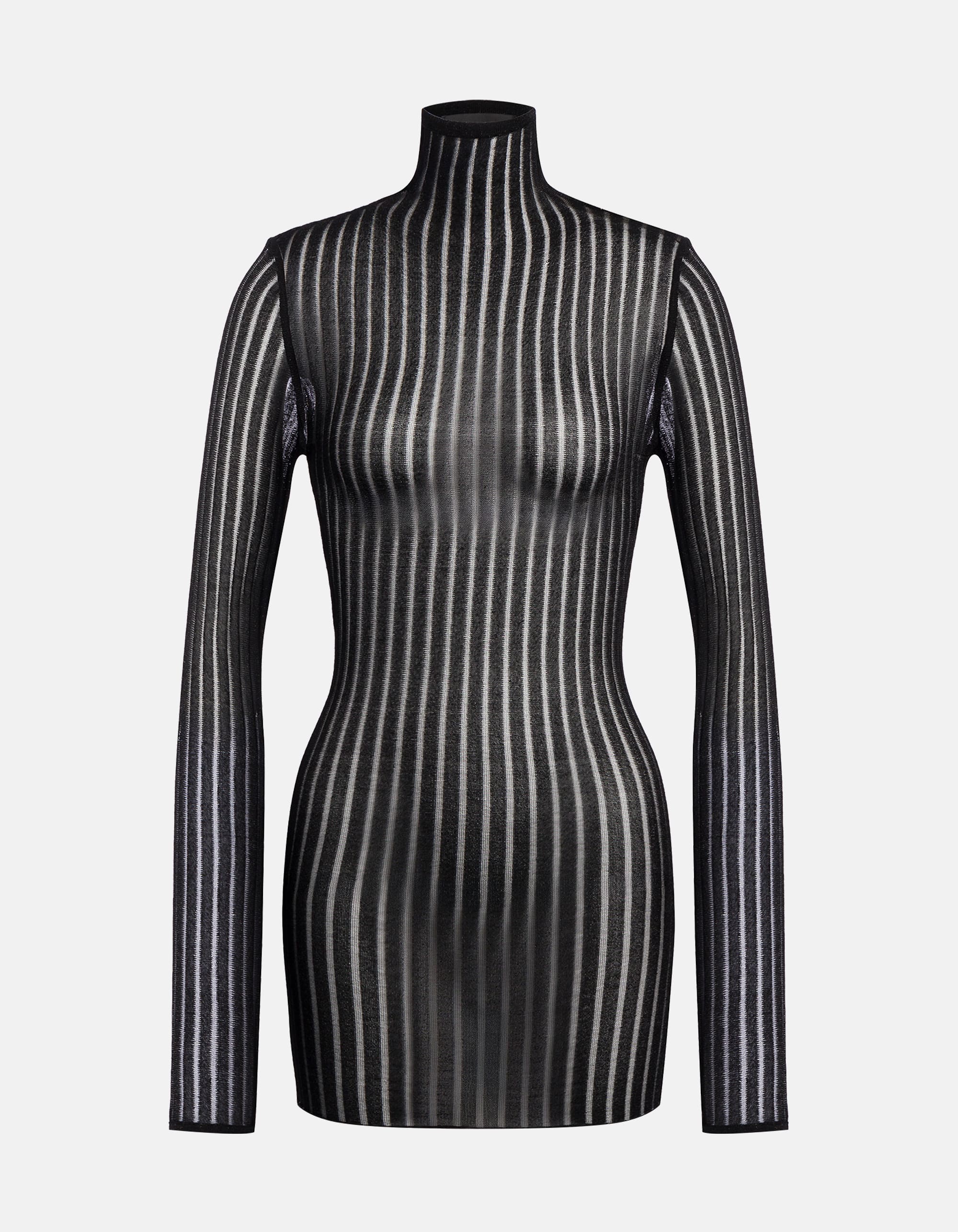 Miniabito slim in maglia lurex