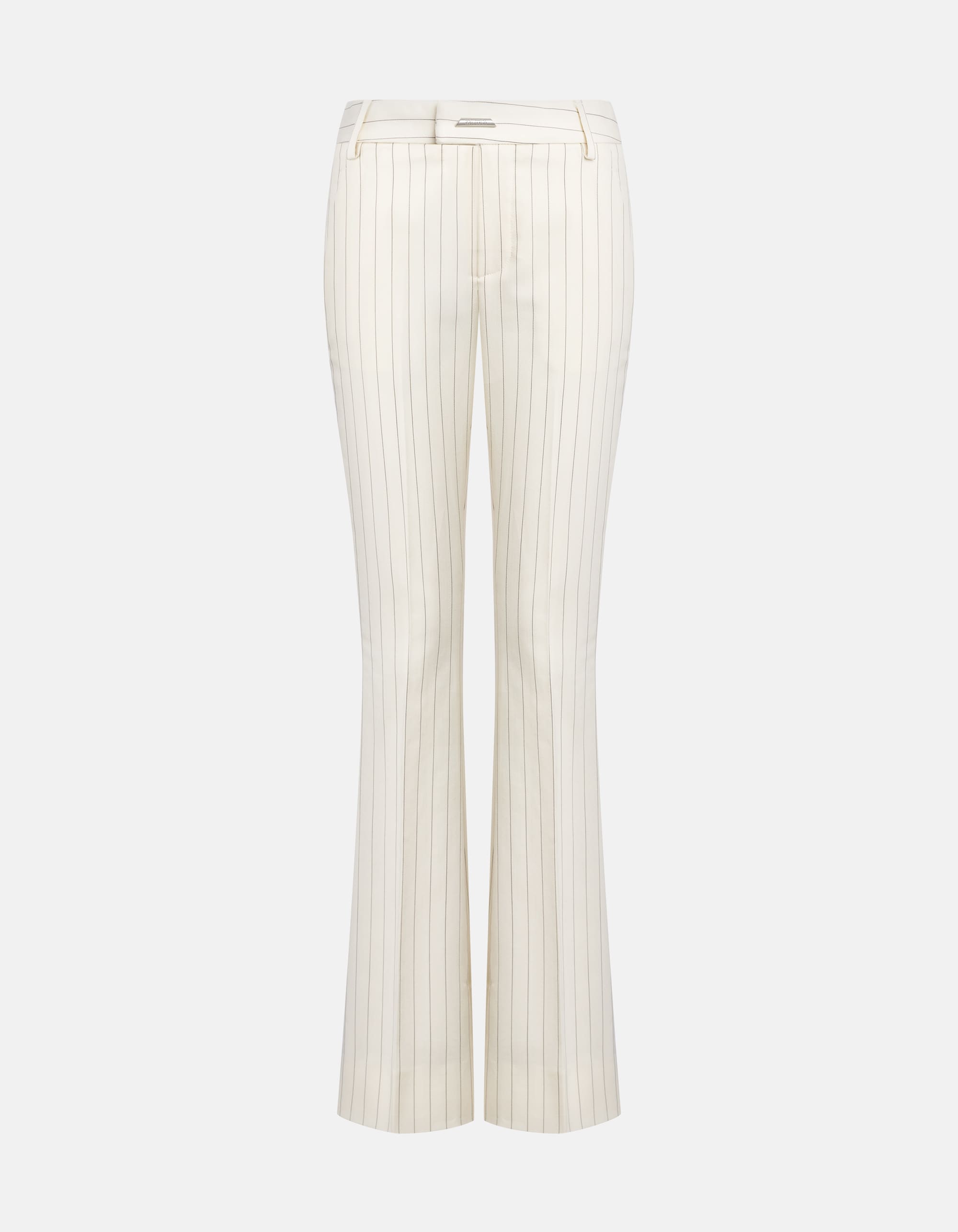 Pantaloni in fresco di lana gessato