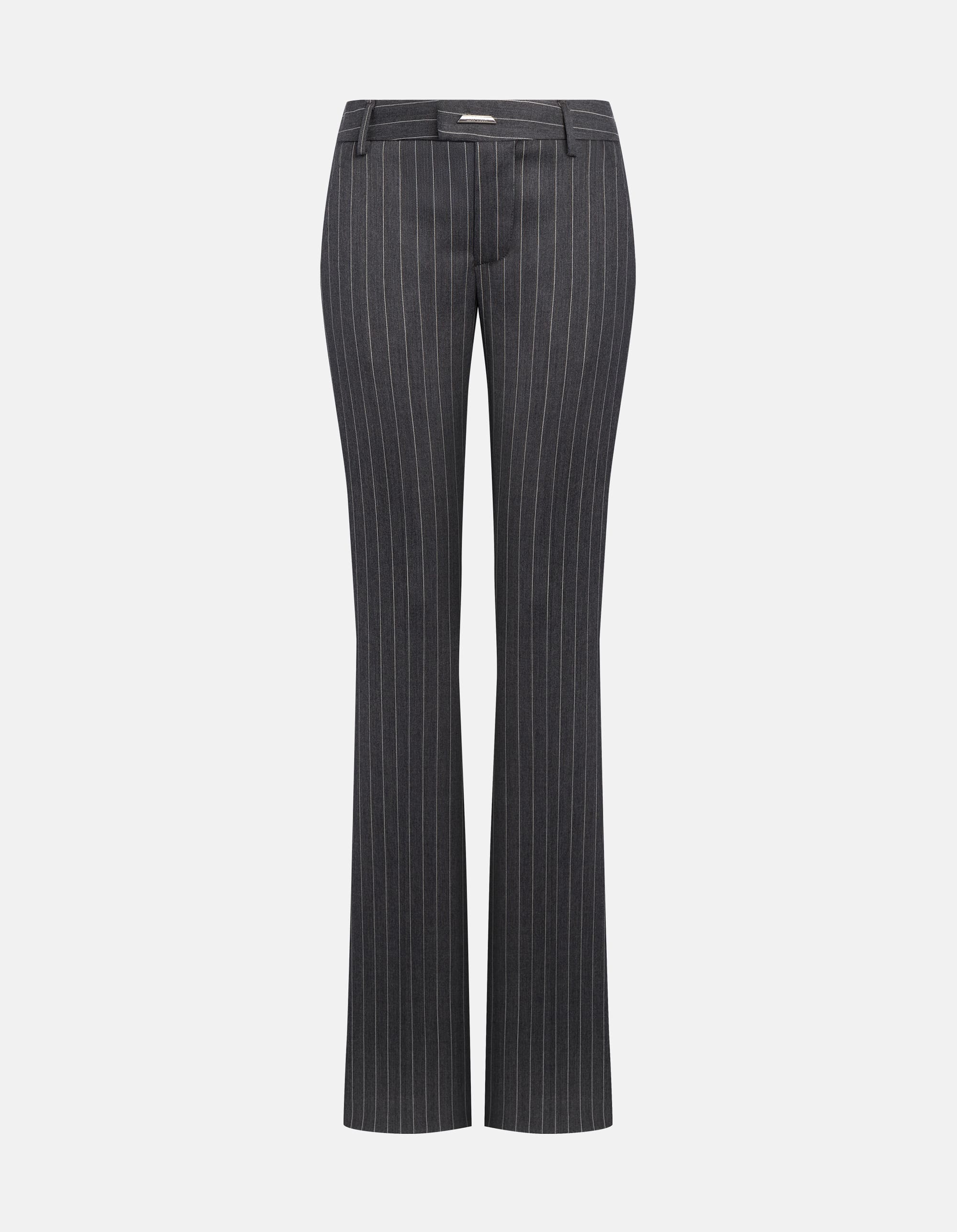 Pantaloni in fresco di lana gessato