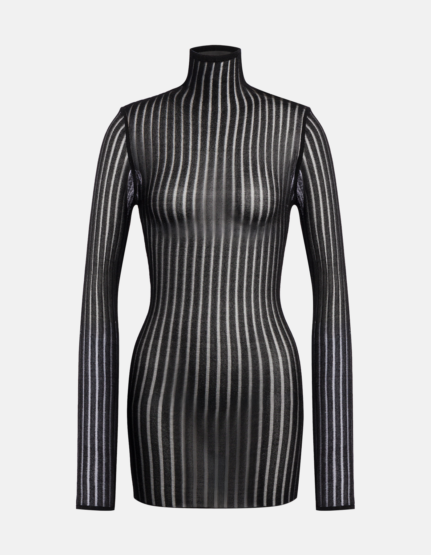 Miniabito slim in maglia lurex