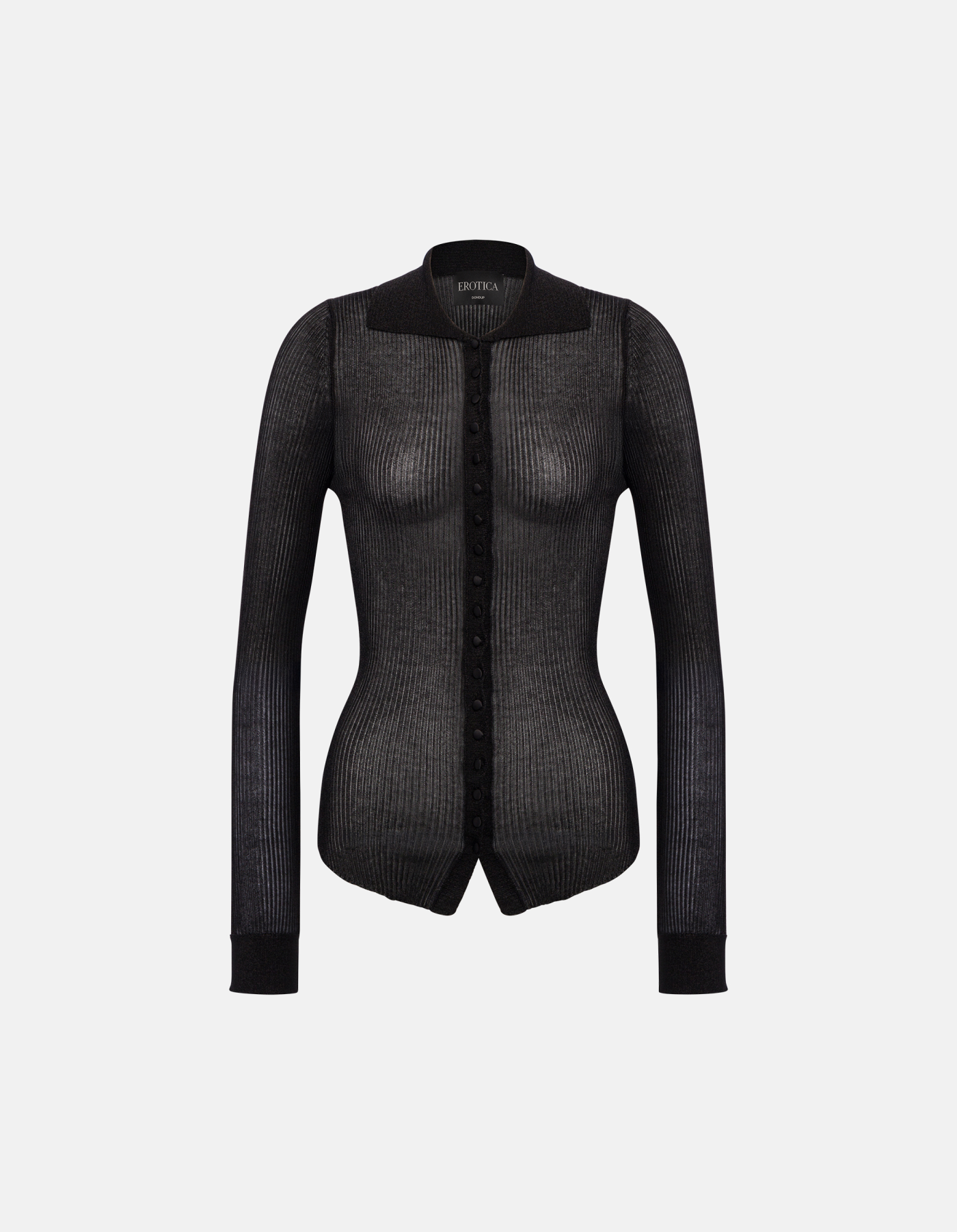 Camicia slim in maglia lurex