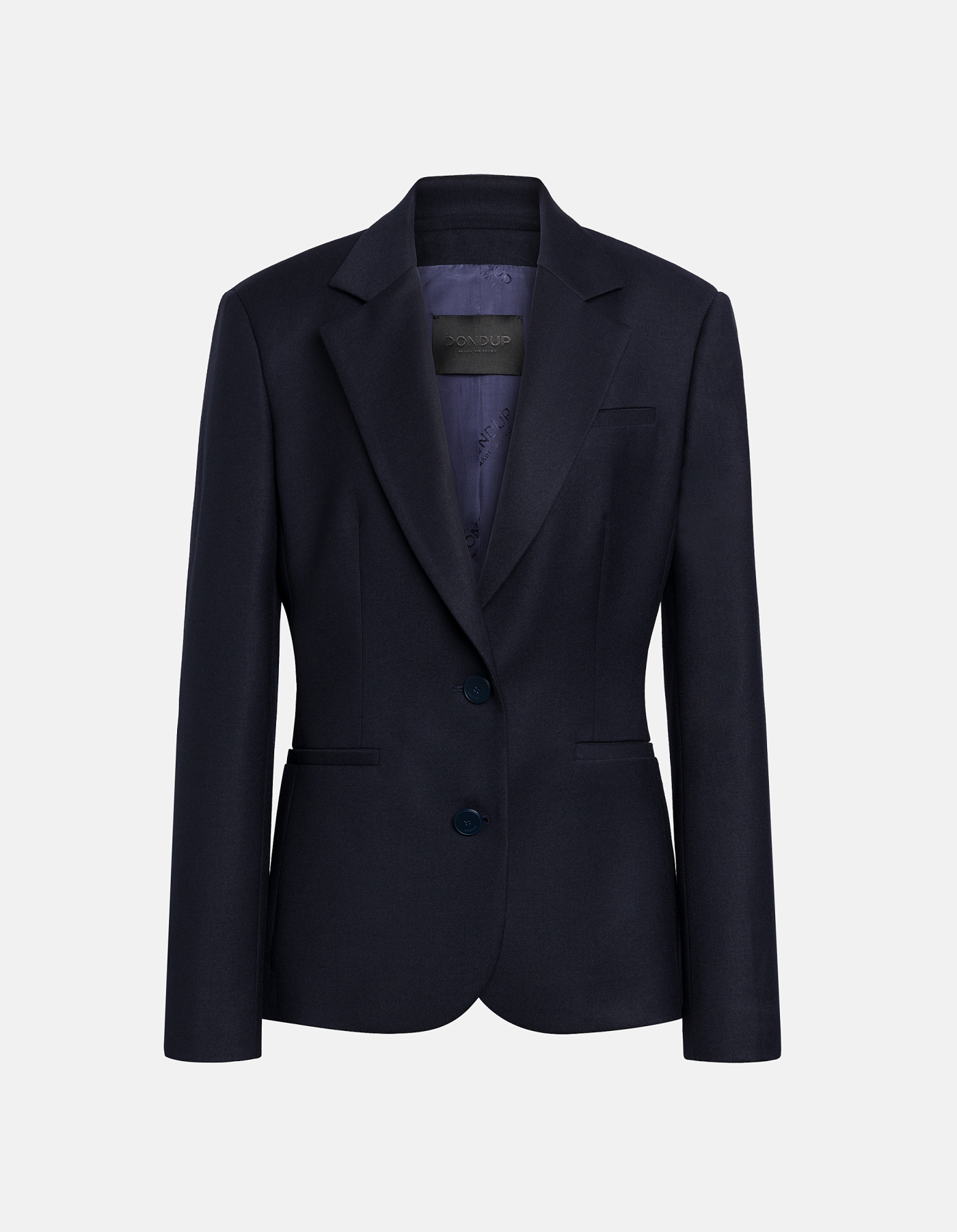 Slim-fit single-breasted flannel blazer