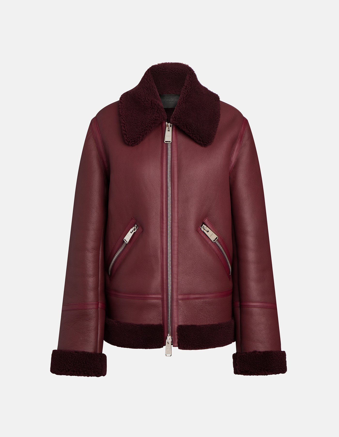 Regular-fit shearling jacket
