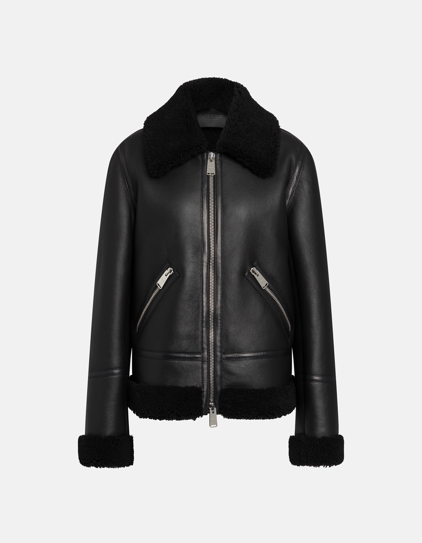 Regular-fit shearling jacket