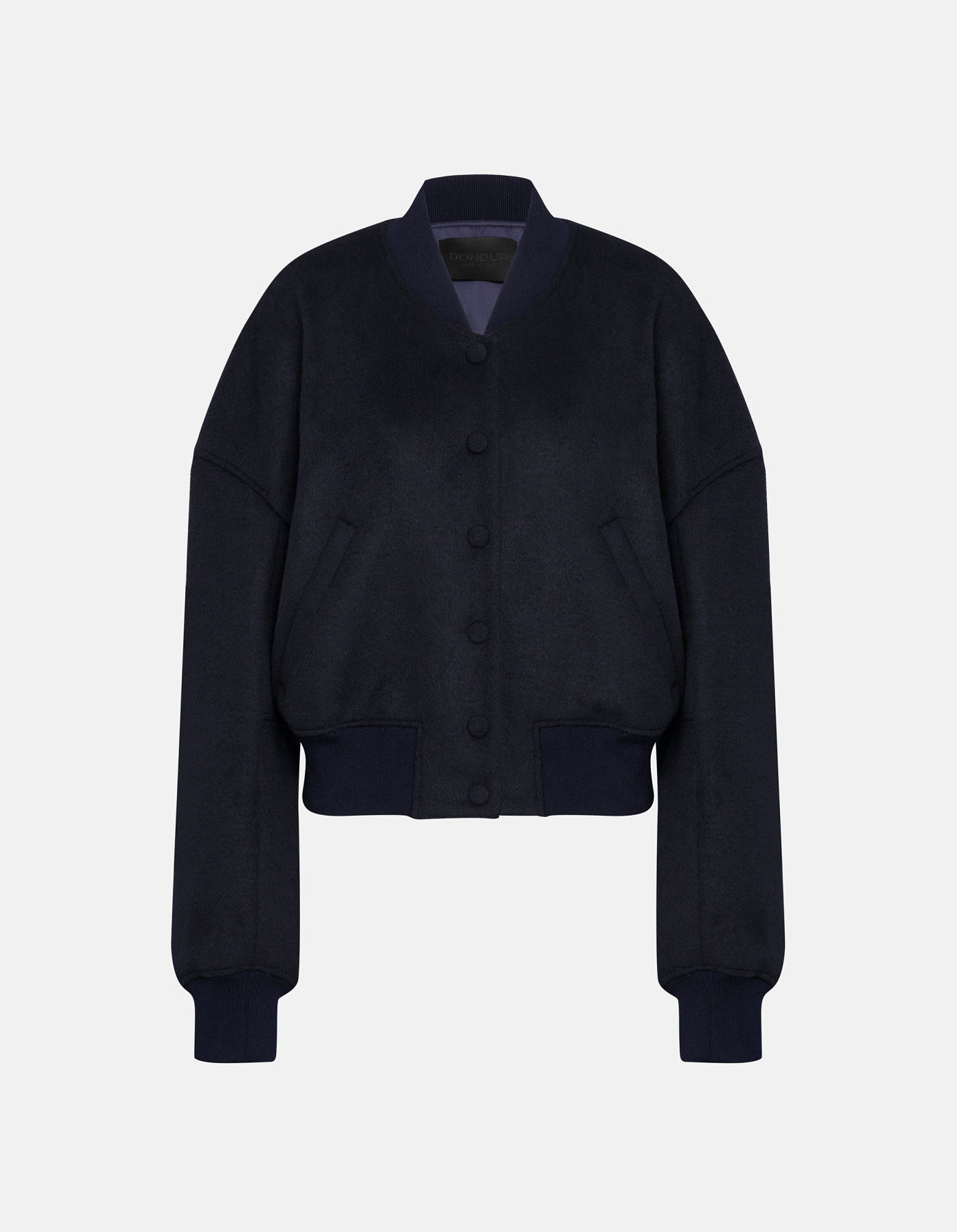 Bomberjacke aus Velours mit Wollanteil