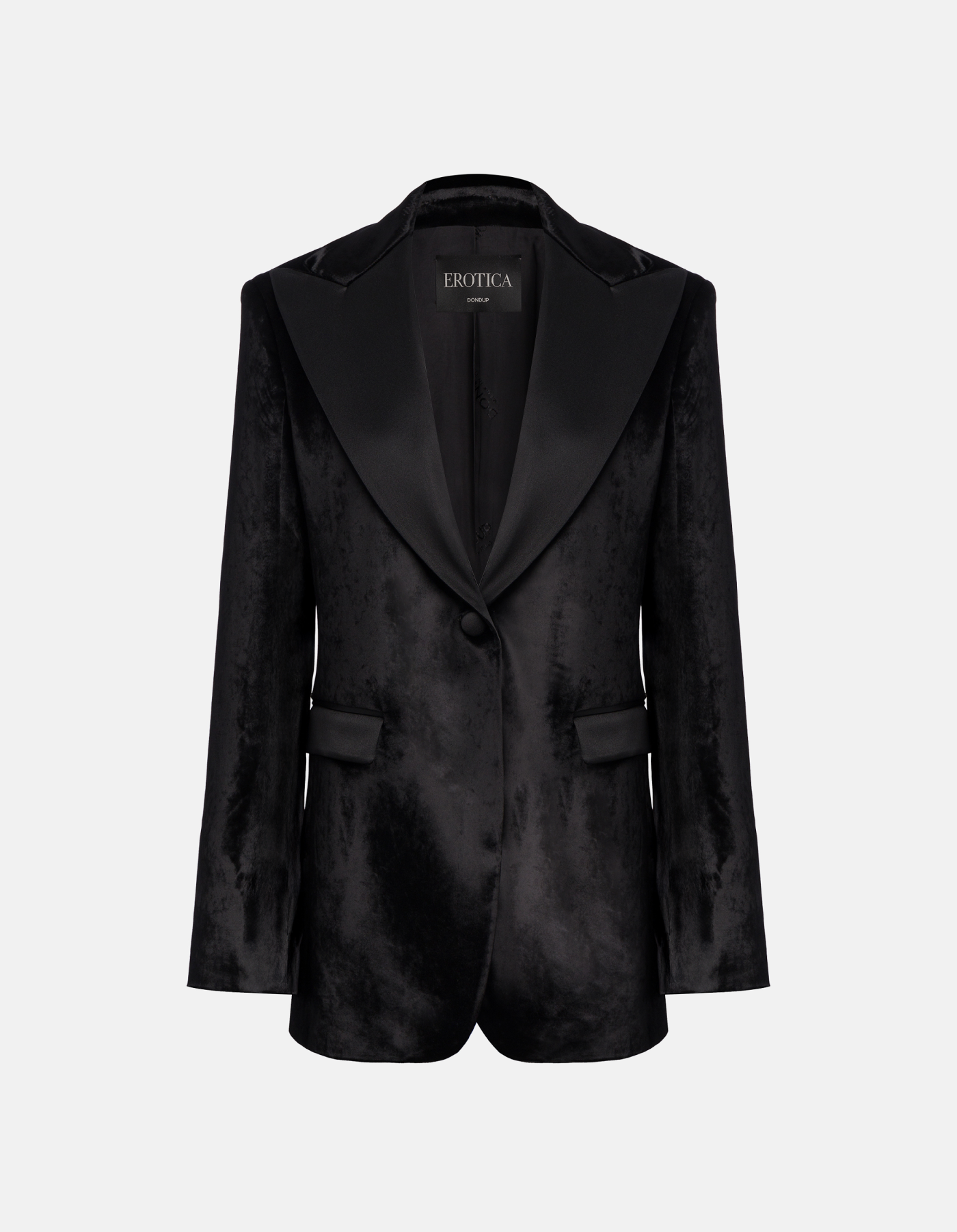 Blazer monopetto in velluto