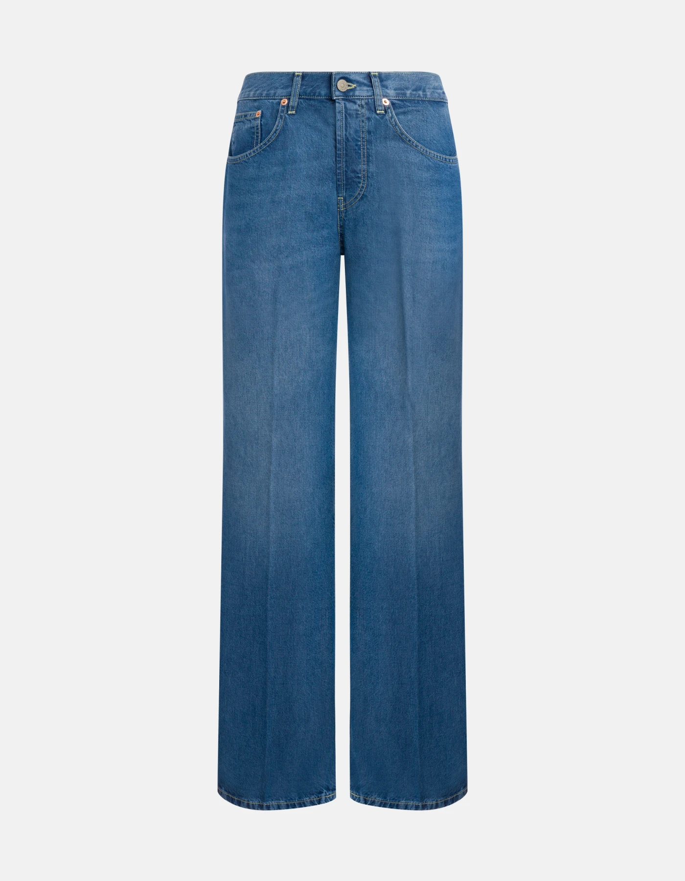 Jacklyn wide-leg jeans in rigid lyocell denim
