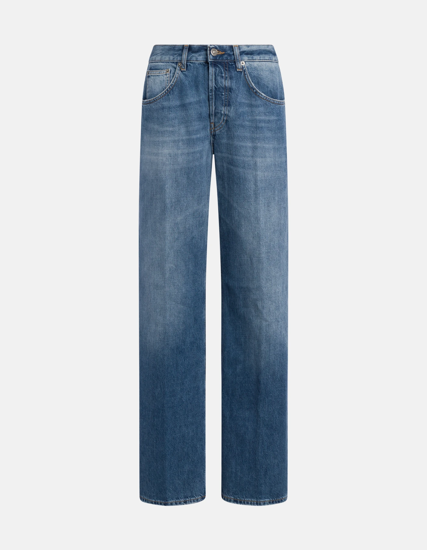 Jacklyn wide-leg jeans in rigid denim