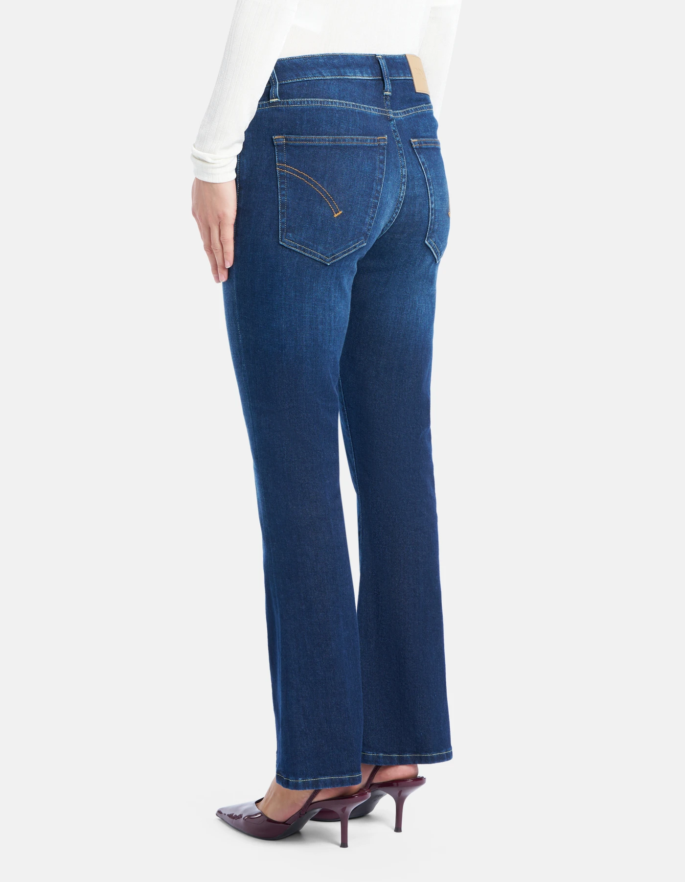 Jeans Mandy super skinny bootcut in denim stretch da donna, blu