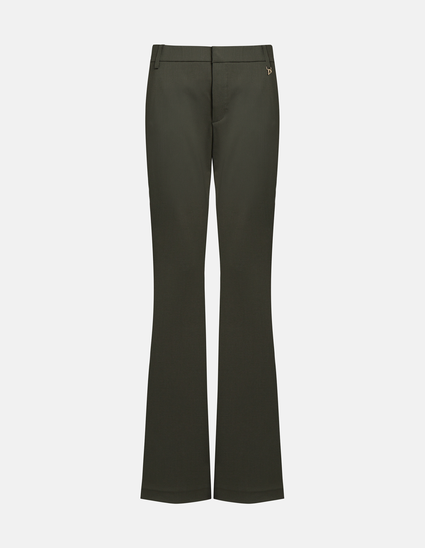 Pantaloni Lexi skinny bootcut in gabardina di lana
