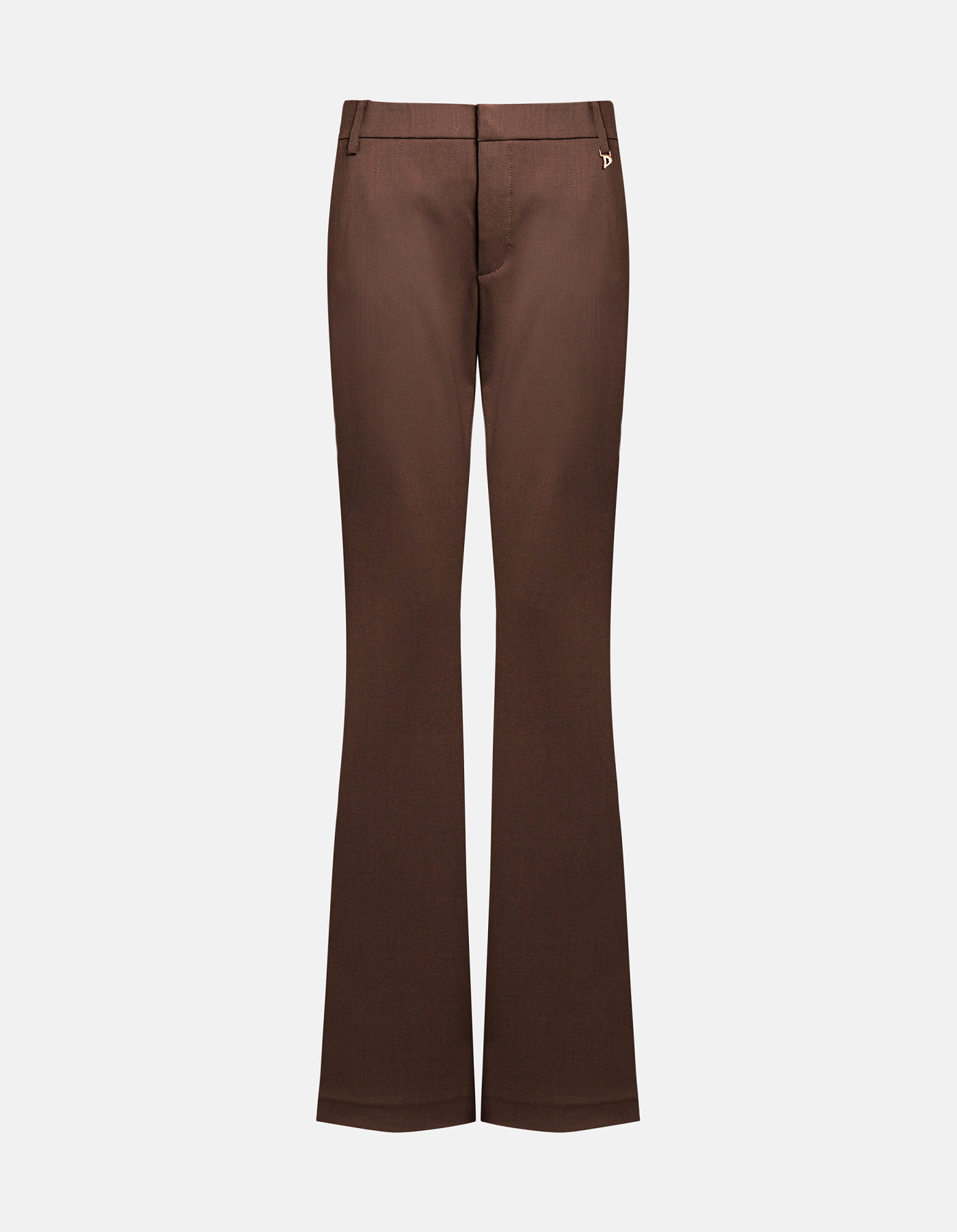 Pantaloni Lexi skinny bootcut in gabardina di lana