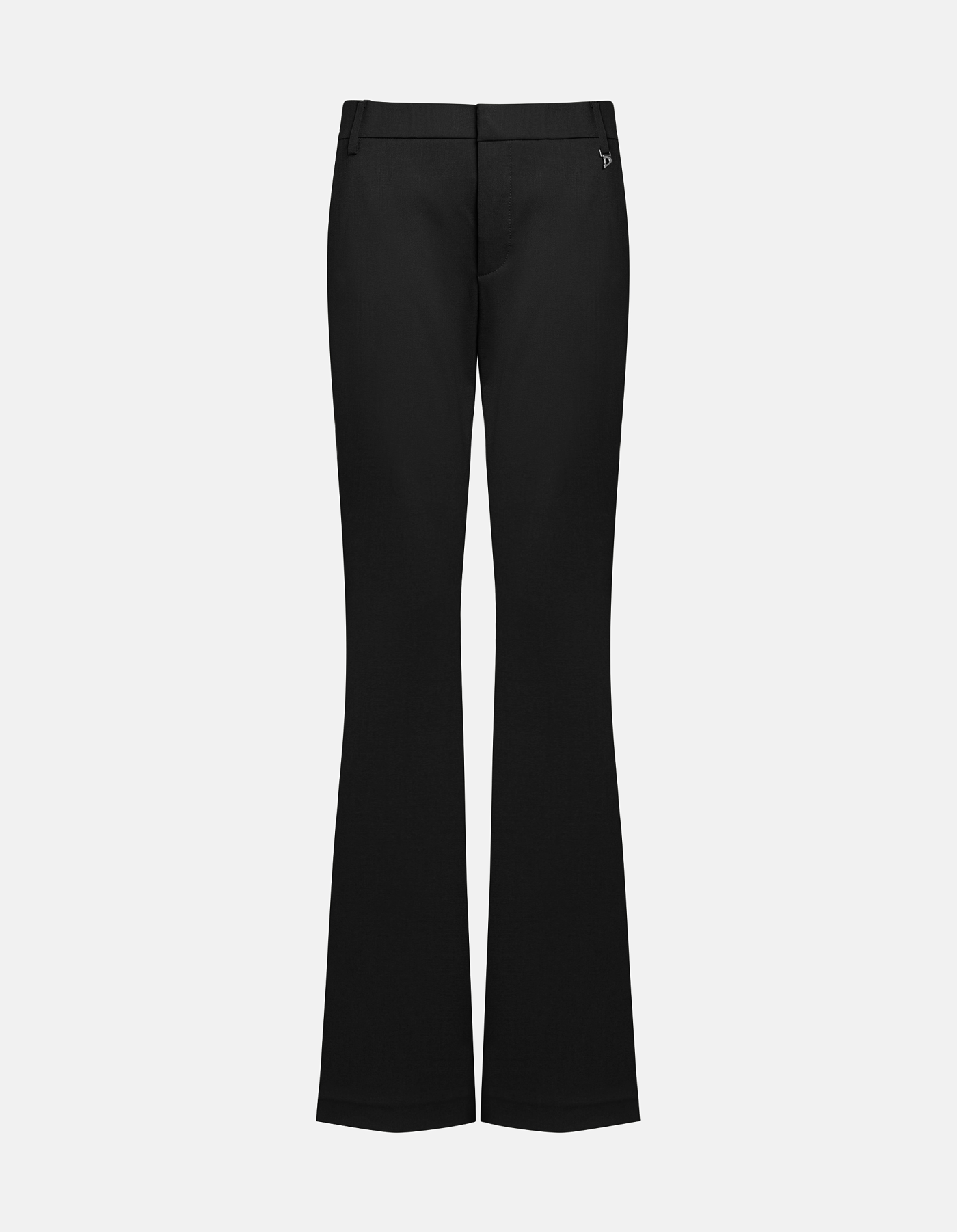 Lexi skinny bootcut trousers in wool gabardine