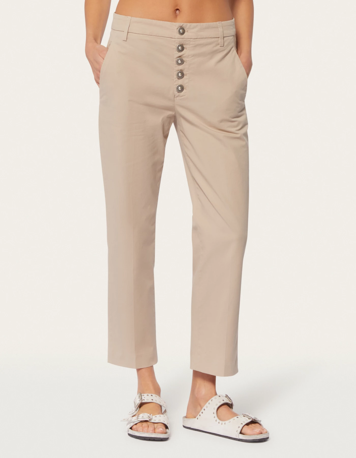 Nima loose-fit cotton trousers