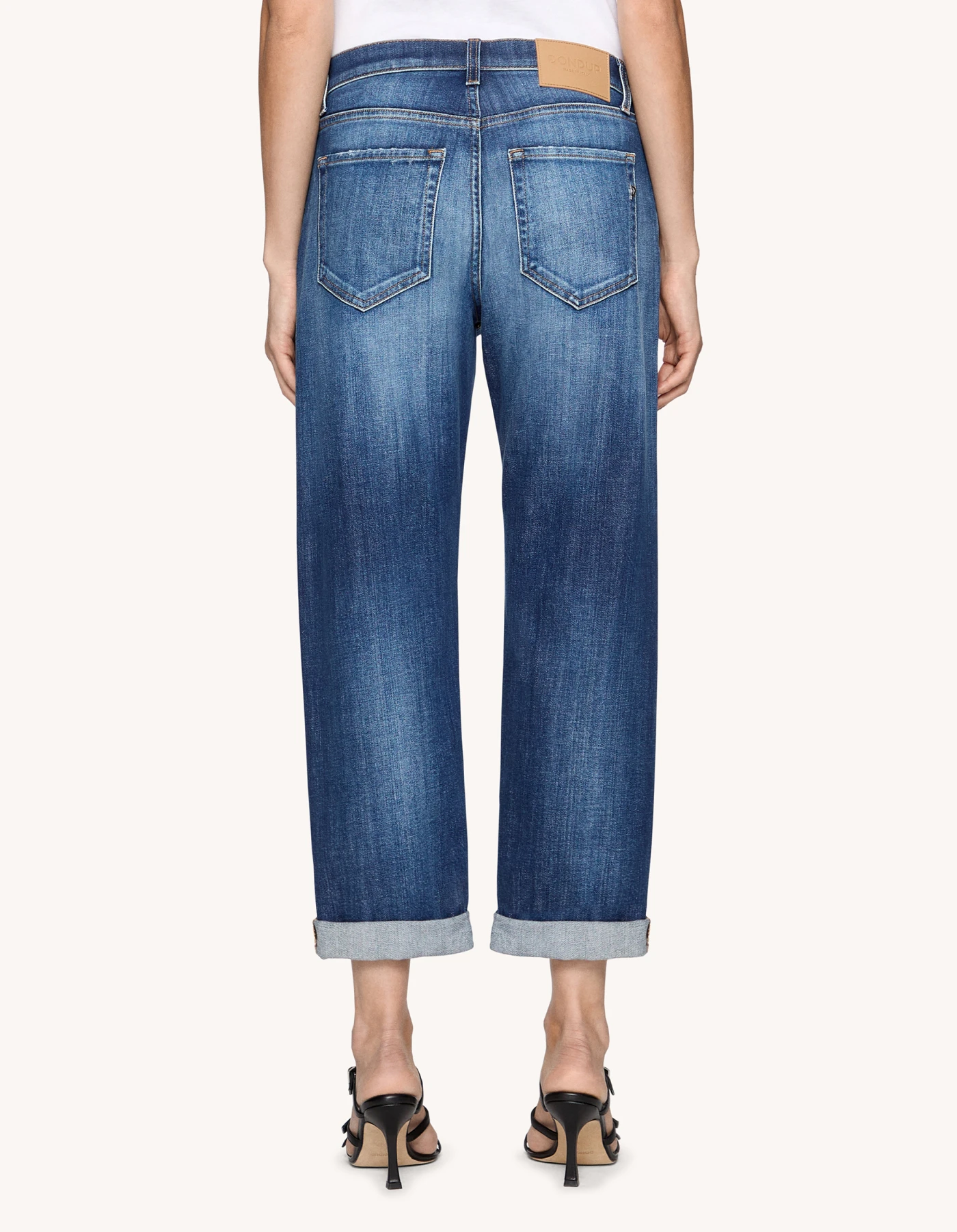 DONDUP DP776DSE340IM2800 関税送料込 Regular-Fit Jeans Icon aus Stretch-Denim für damen, blau