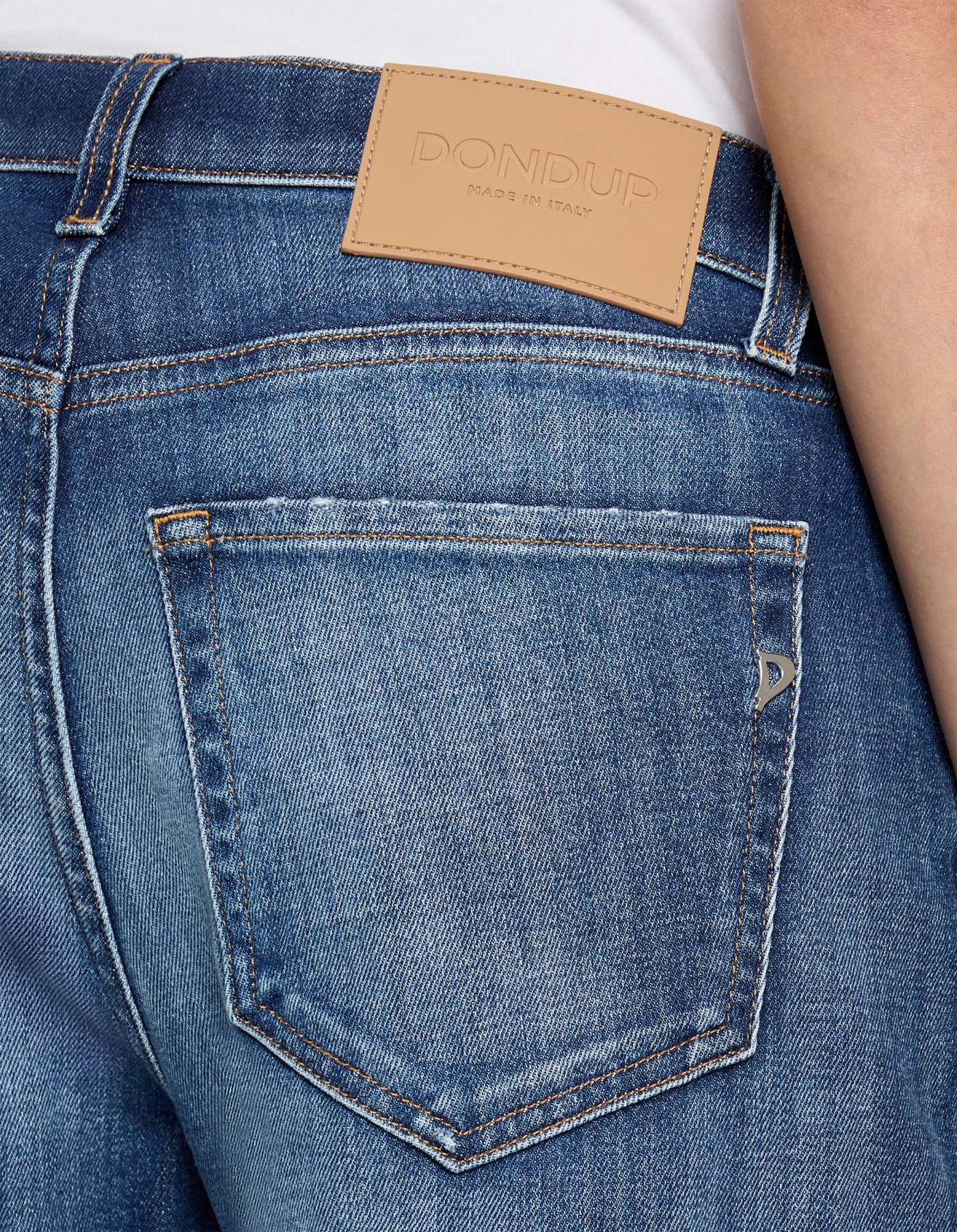 DONDUP DP776DSE340IM2800 関税送料込 Regular-Fit Jeans Icon aus Stretch-Denim für damen, blau