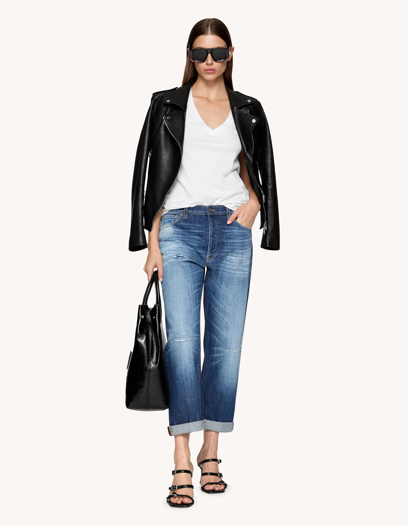 DONDUP DP776DSE340IM2800 関税送料込 Regular-Fit Jeans Icon aus Stretch-Denim für damen, blau