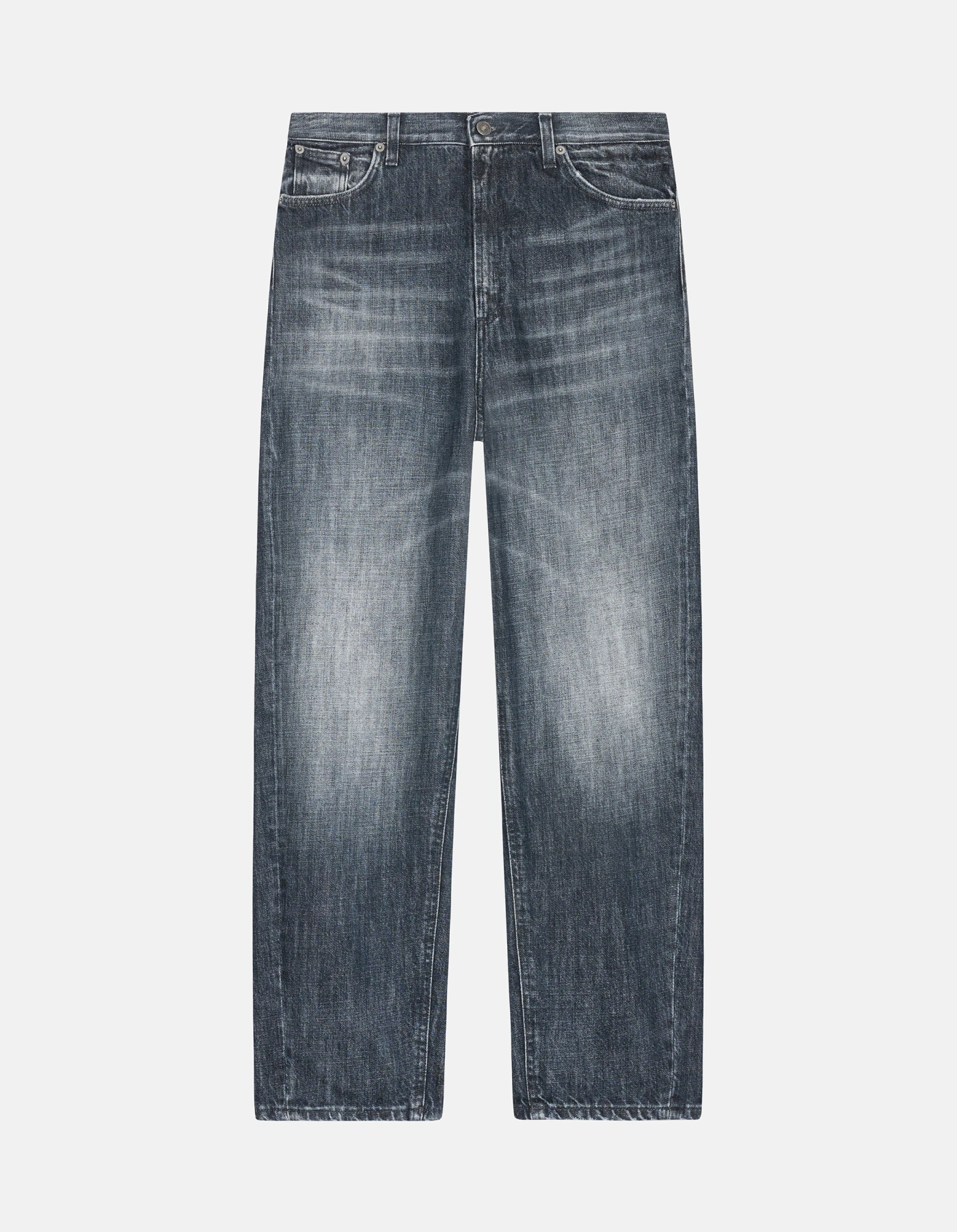 デニム・ジーパン DONDUP BESSIE DENIM JEANS Bessie loose-fit jeans in recycled rigid denim for women, blue