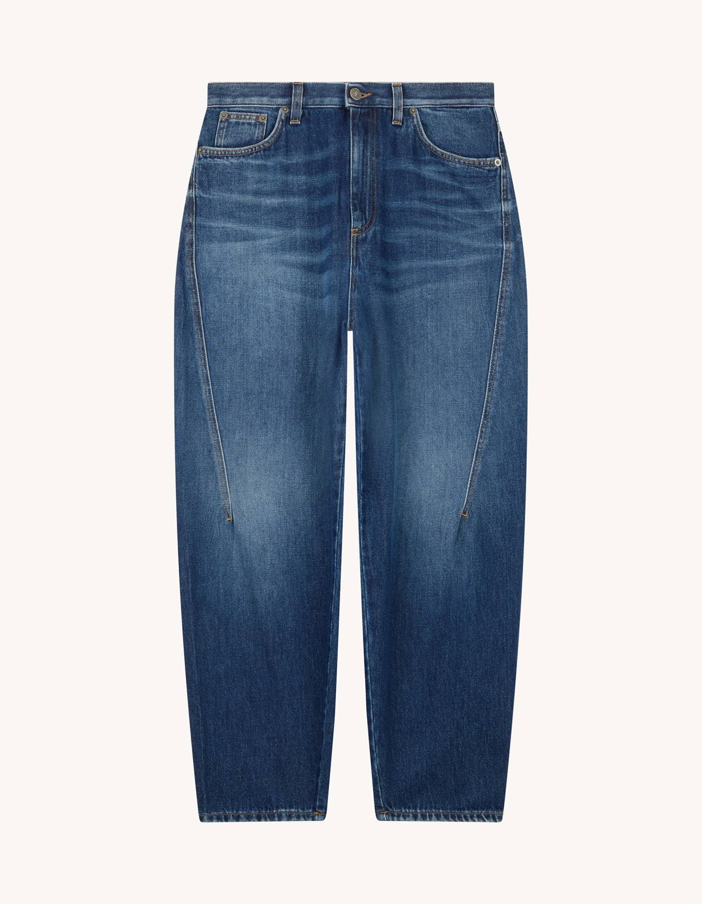 デニム・ジーパン DONDUP Woman Jeans Blue DP651DS0257HU7 800 Low waist cropped denim pant in blue | GUCCI® SI