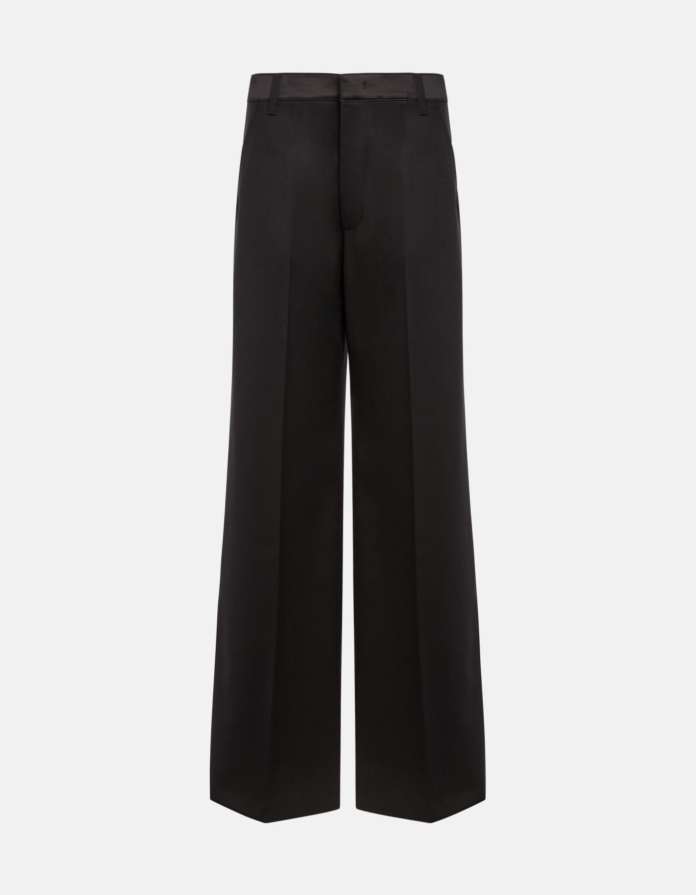 Idra wide-leg trousers in wool-blend gabardine