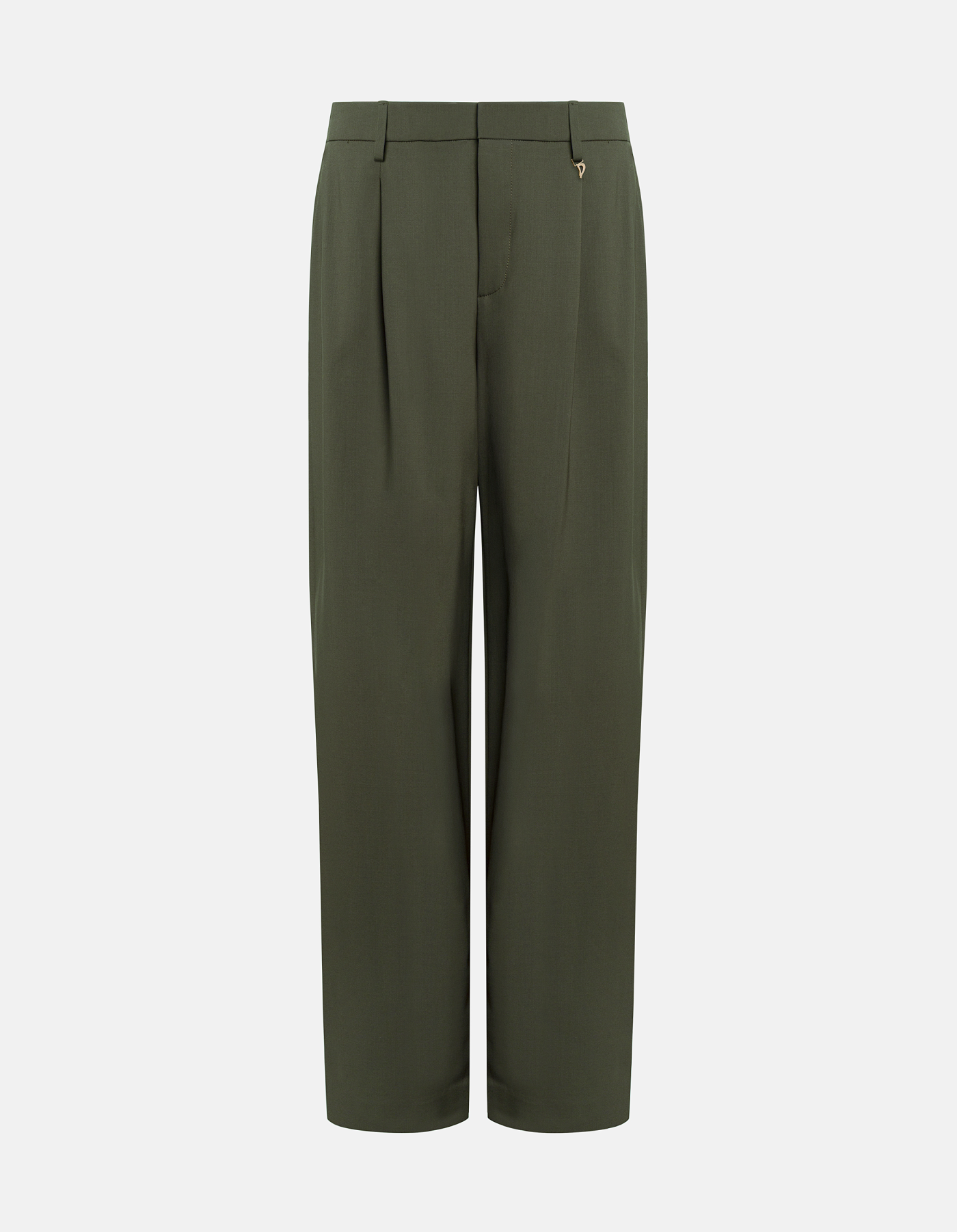 Pantaloni Lia wide leg in gabardina di lana