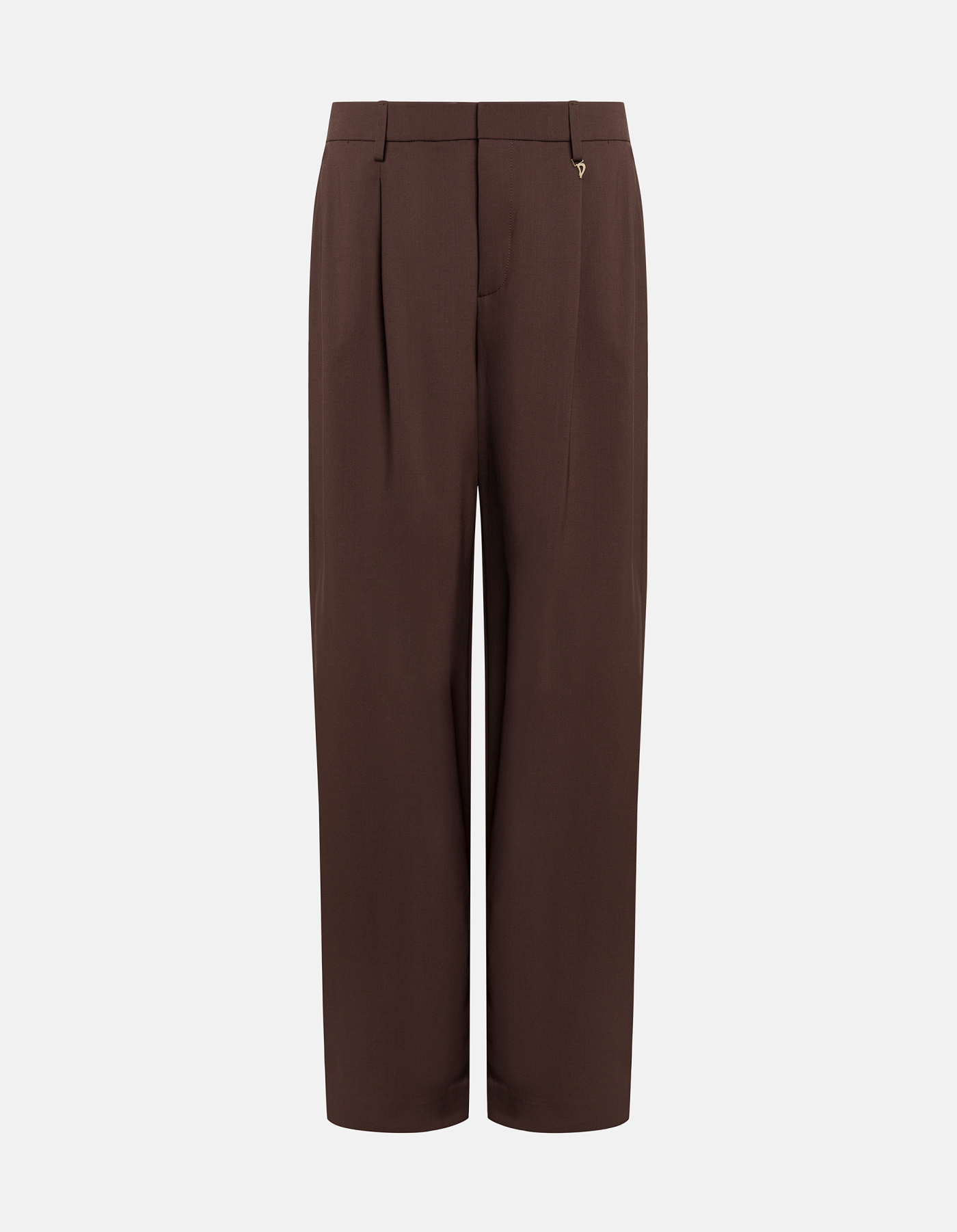 Pantaloni Lia wide leg in gabardina di lana