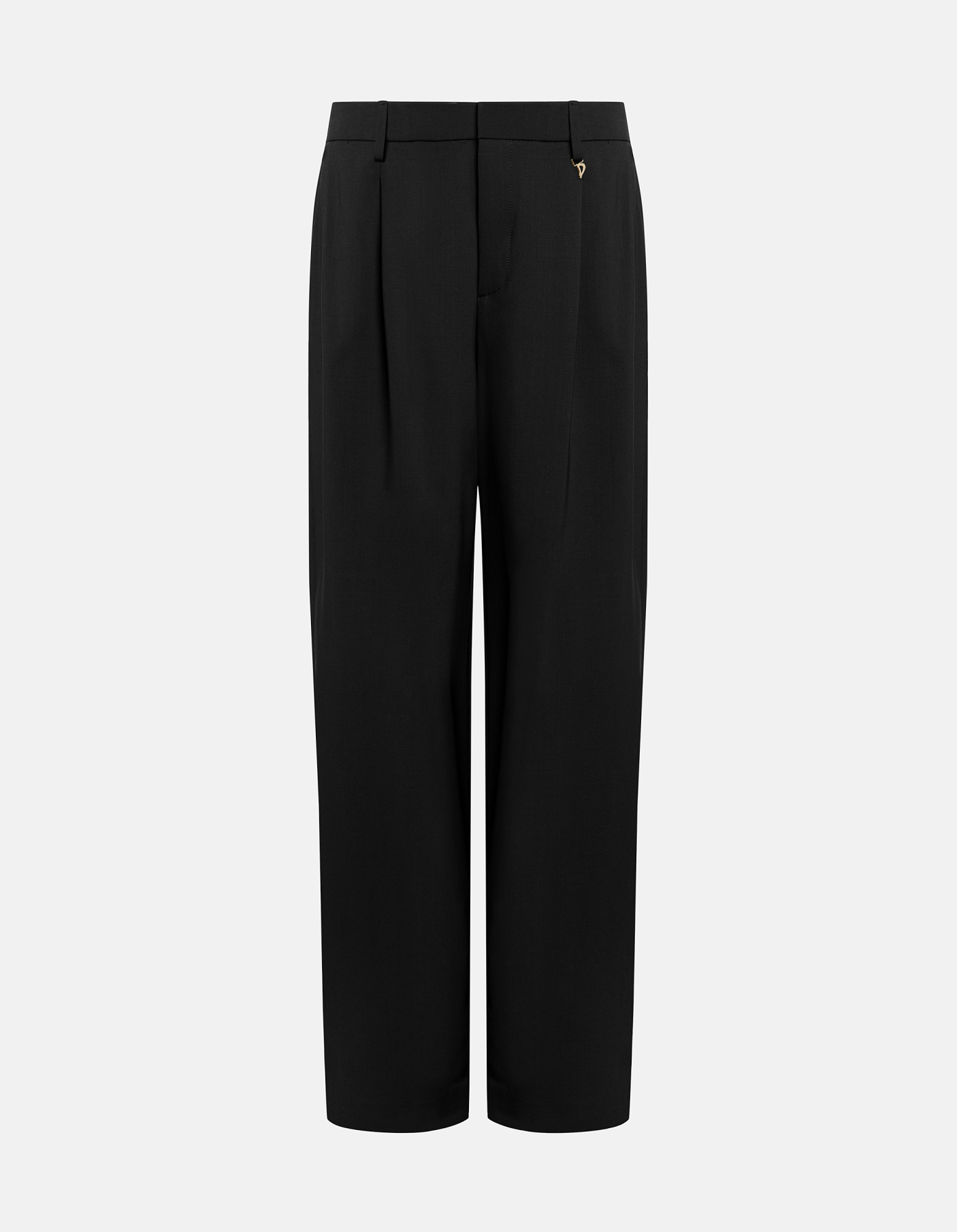 Pantaloni Lia wide leg in gabardina di lana
