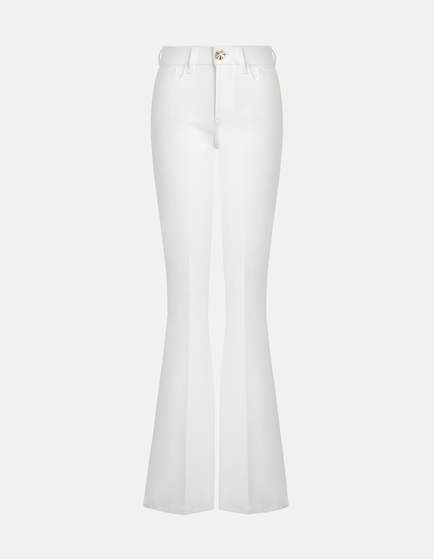 Karen super skinny bootcut trousers in dual-stretch canvas