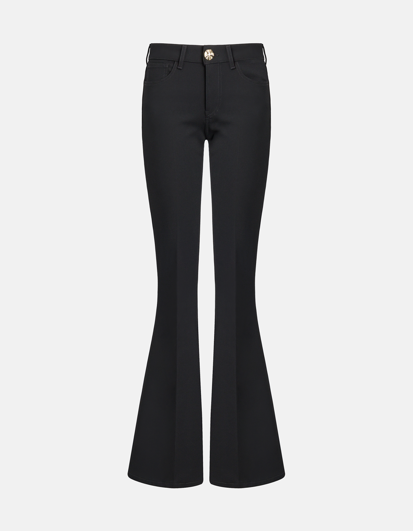 Karen super skinny bootcut trousers in dual-stretch canvas