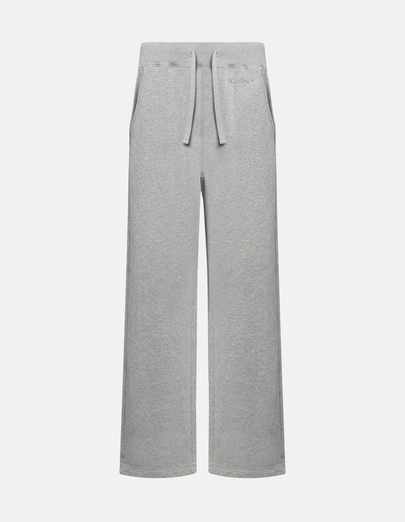 Wide leg trousers in cotton fleece