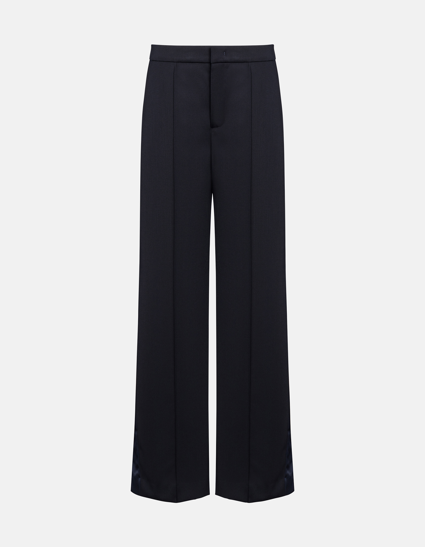 Amaya wide-leg trousers in wool-blend gabardine