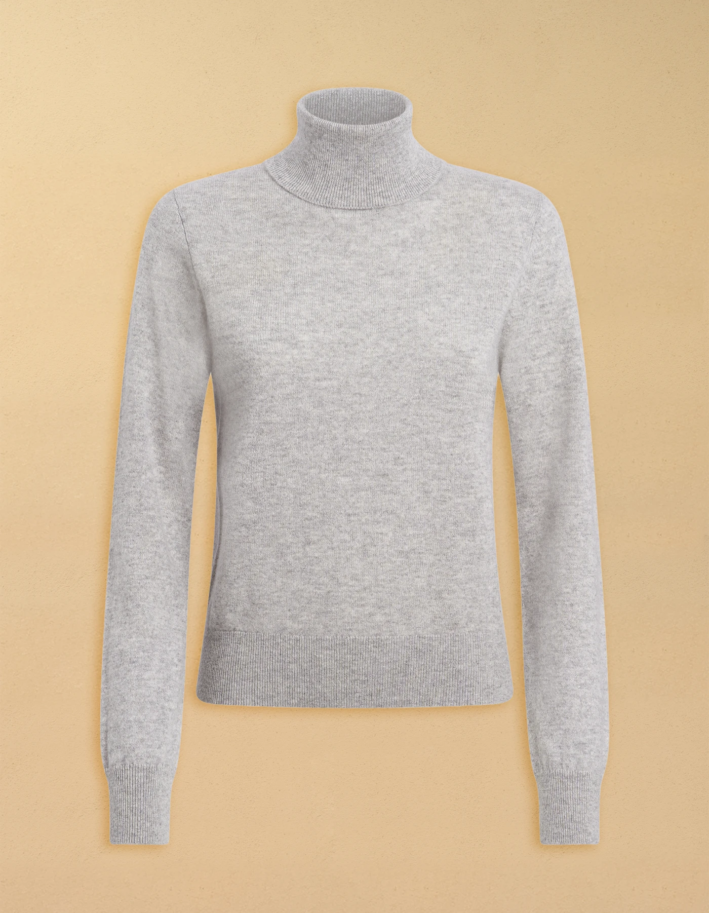 Maglia dolcevita slim in lana cashmere