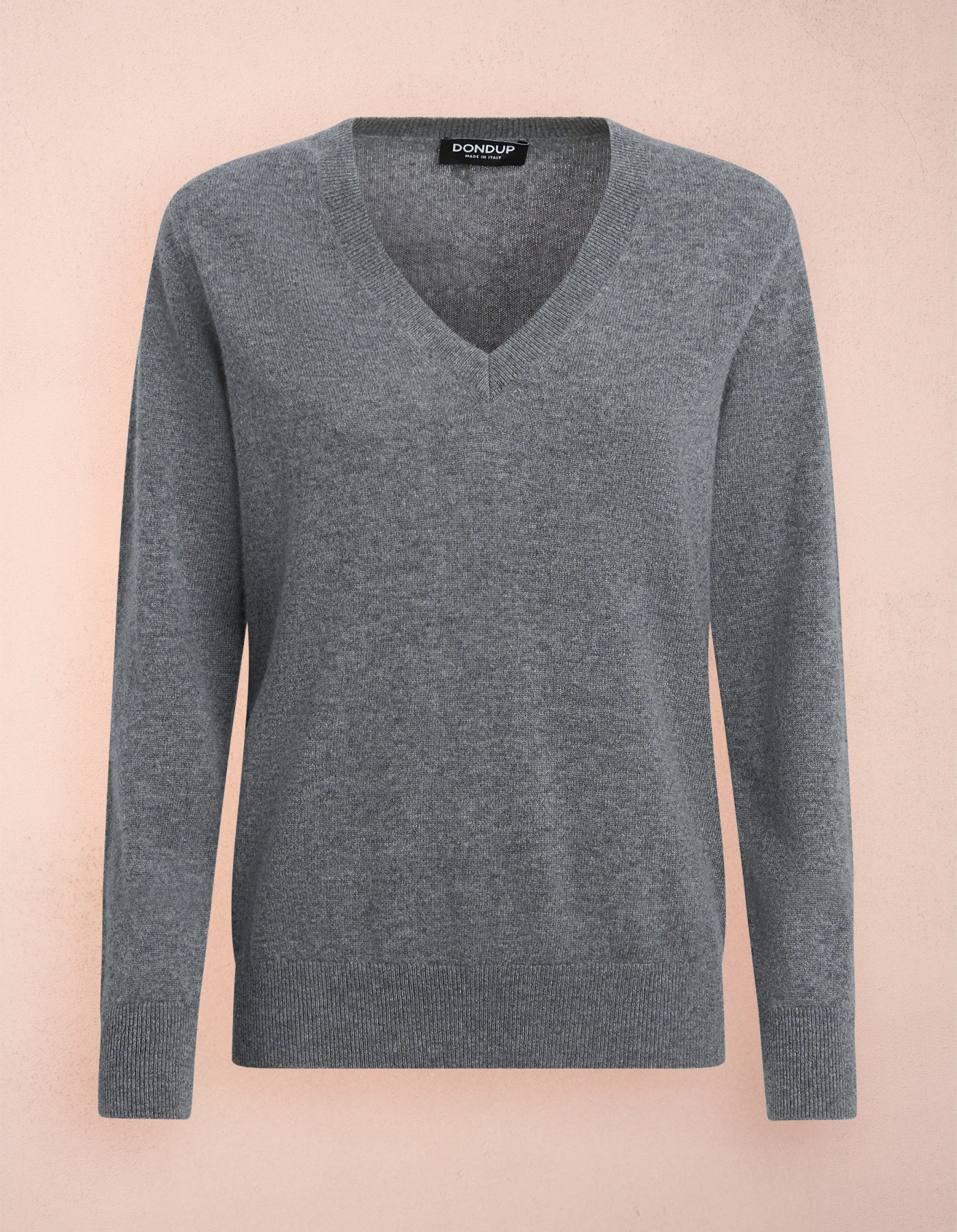 Maglia scollo V regular in lana cashmere