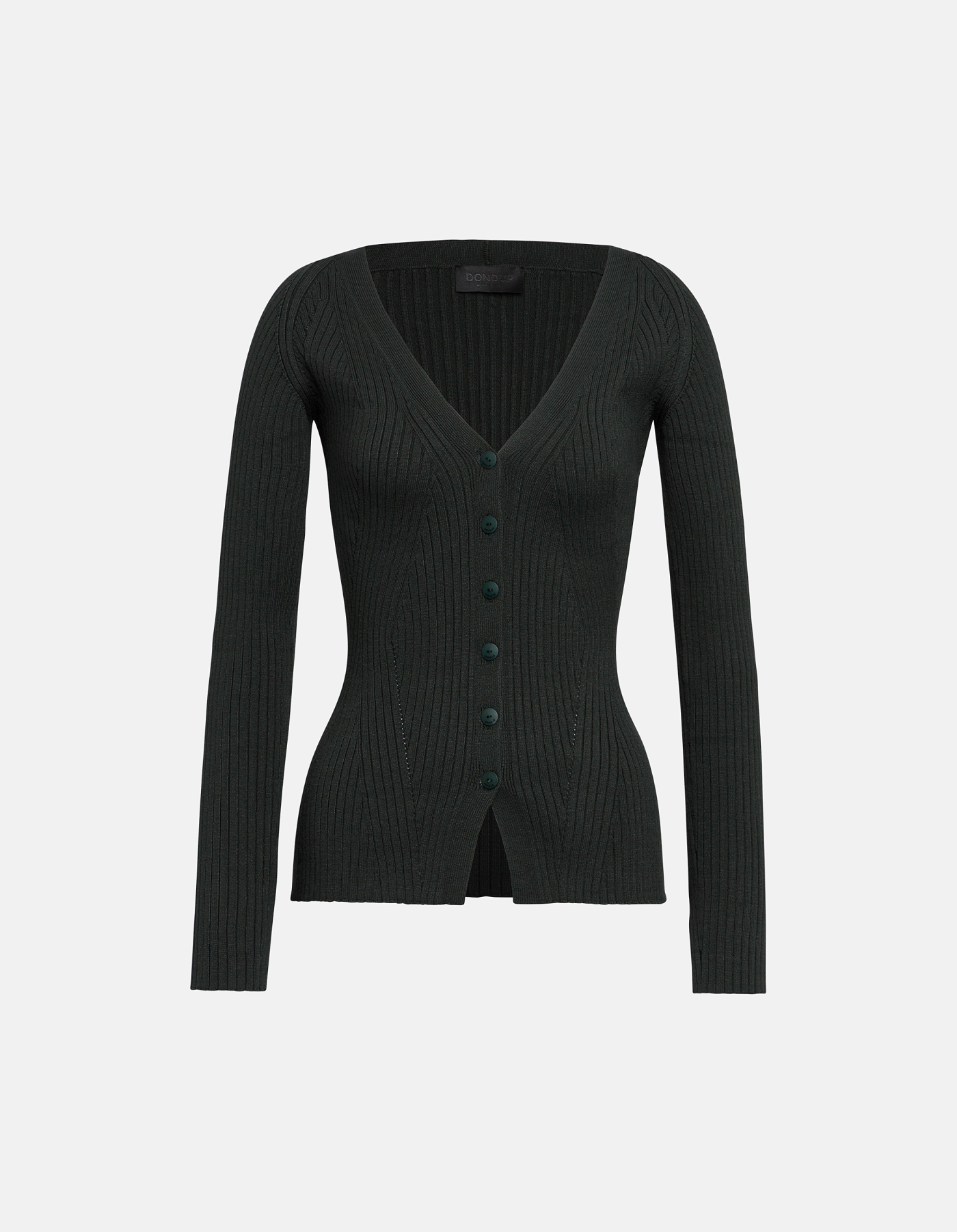 Slim-fit viscose cardigan