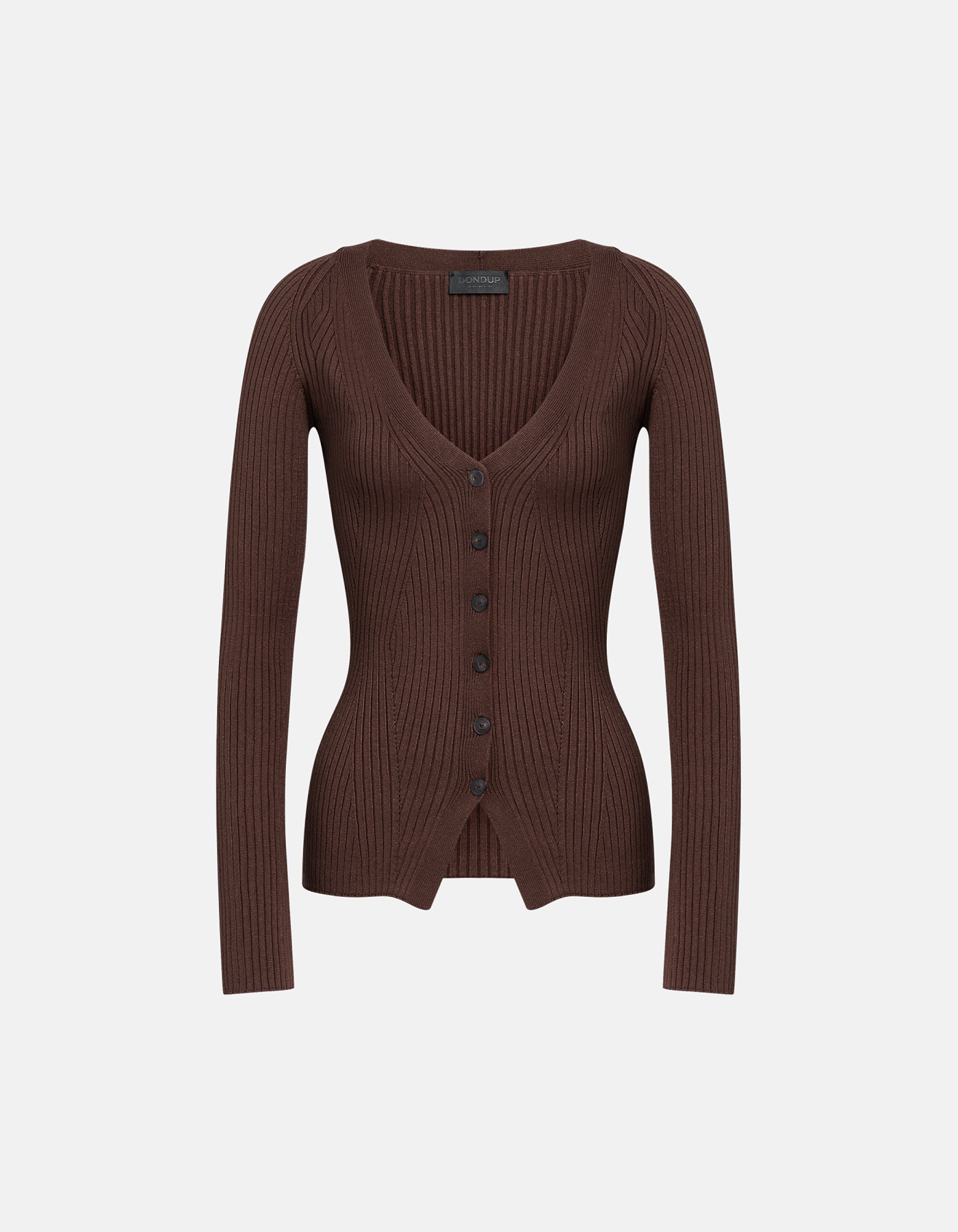 Slim-fit viscose cardigan