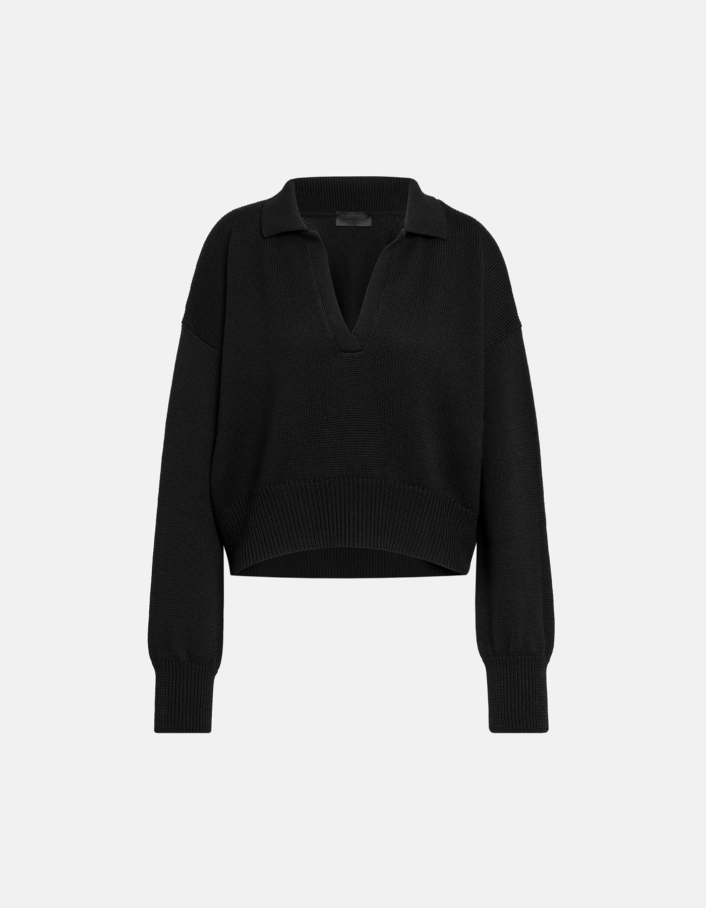 Regular-fit wool polo jumper