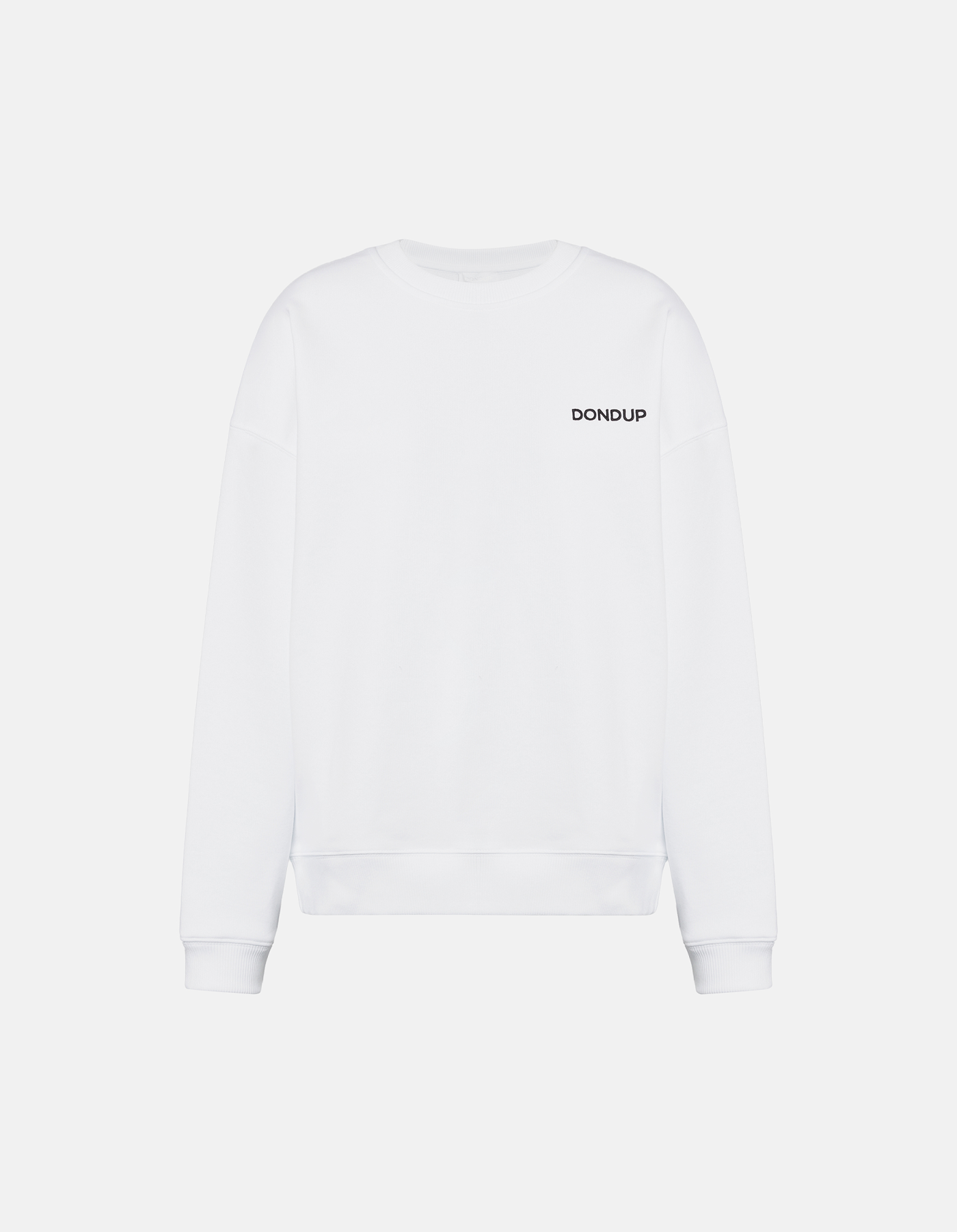 Oversized crew neck sweatshirt in cotton