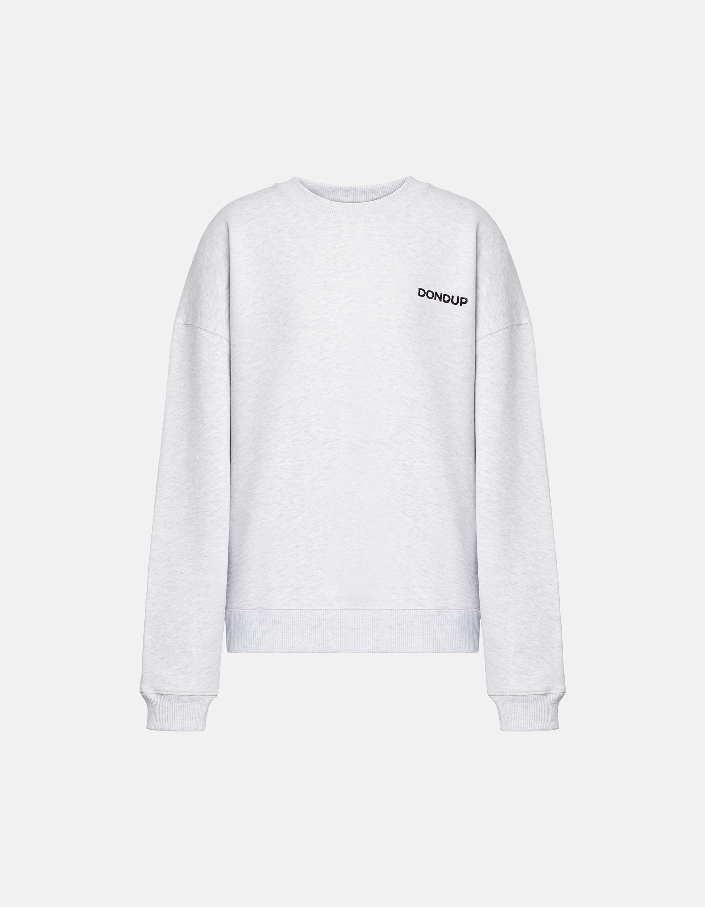 Oversized crew neck sweatshirt in cotton
