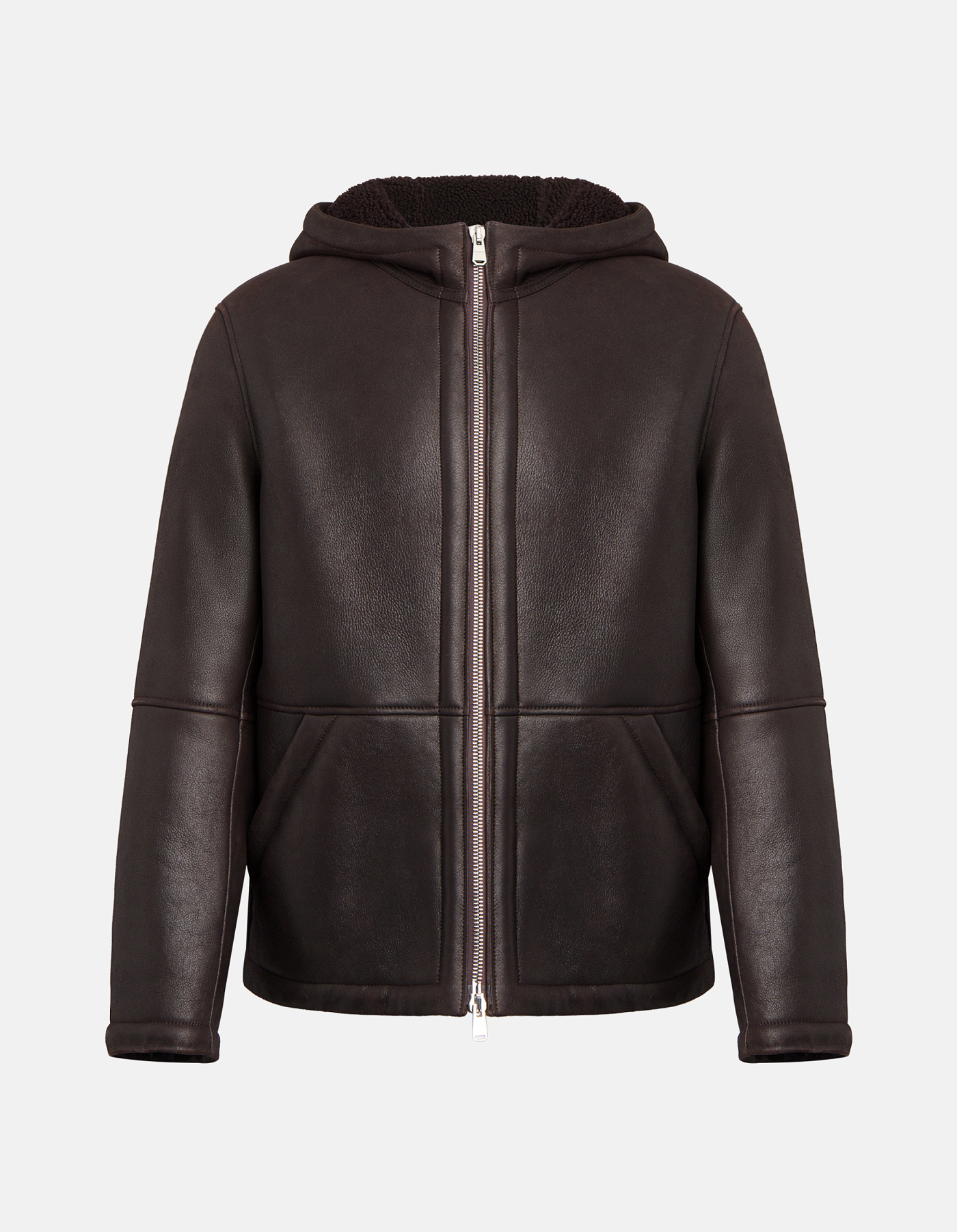 Regular-fit shearling jacket