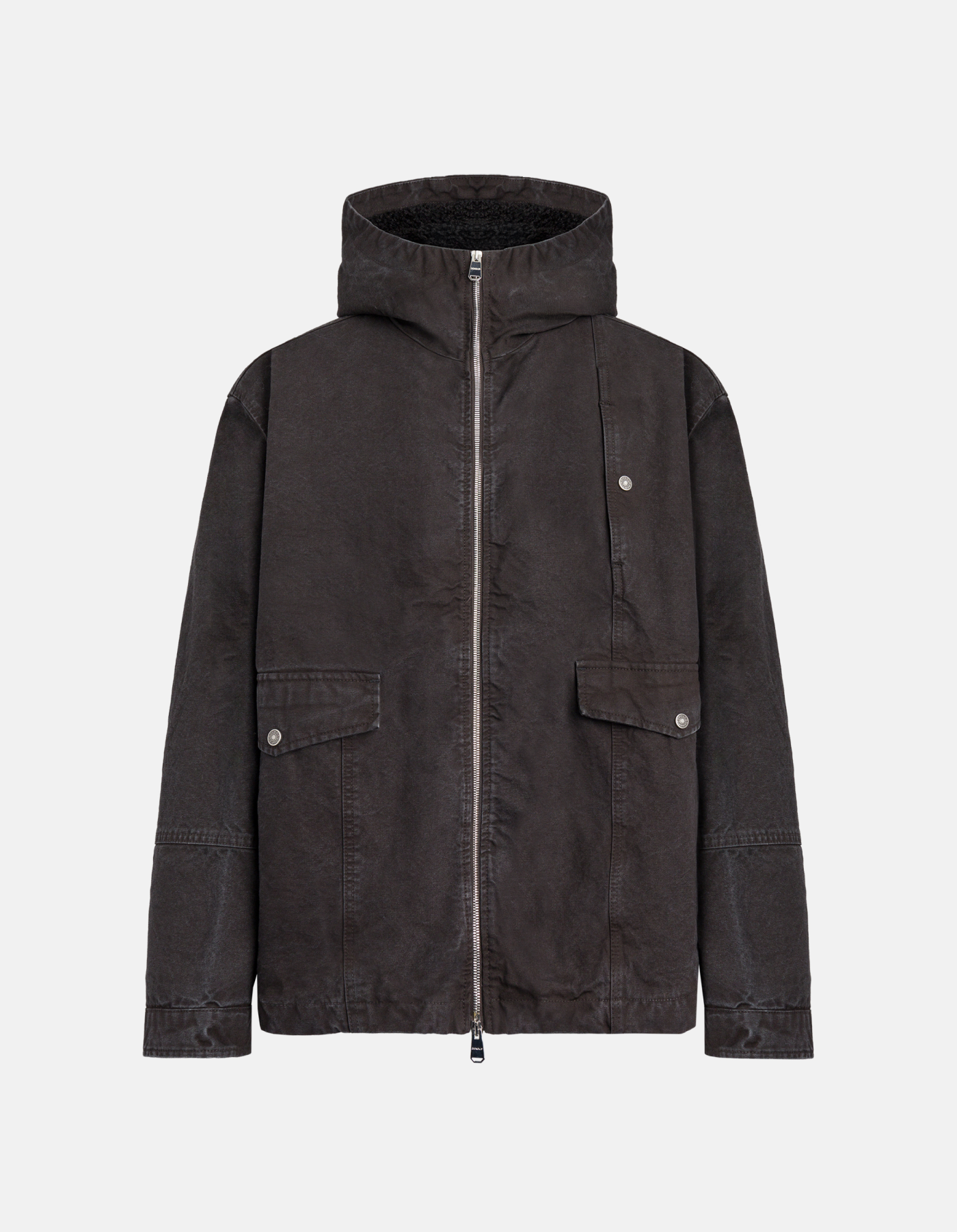 Parka regular in canvas