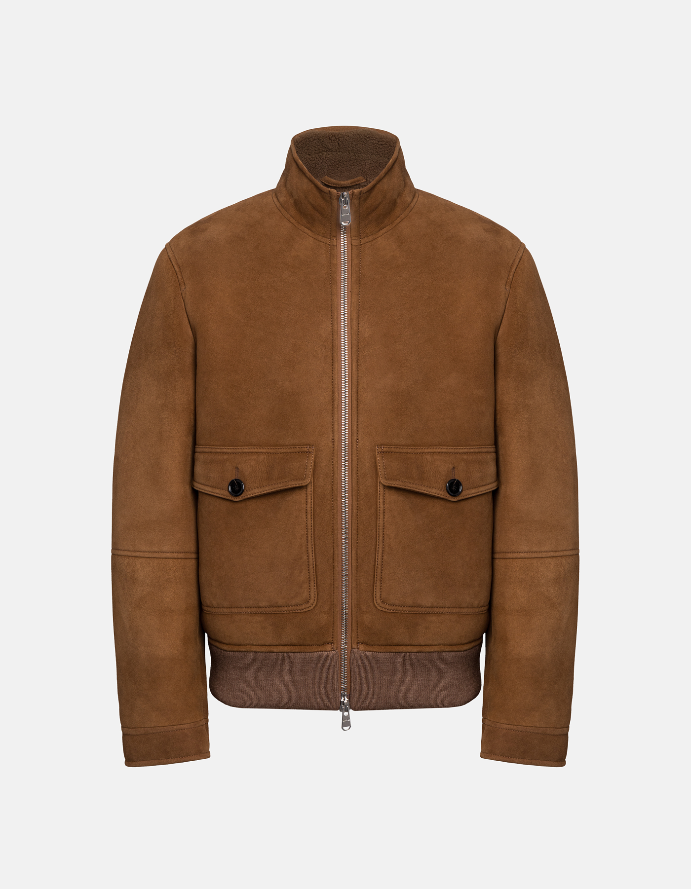 Regular-fit shearling jacket