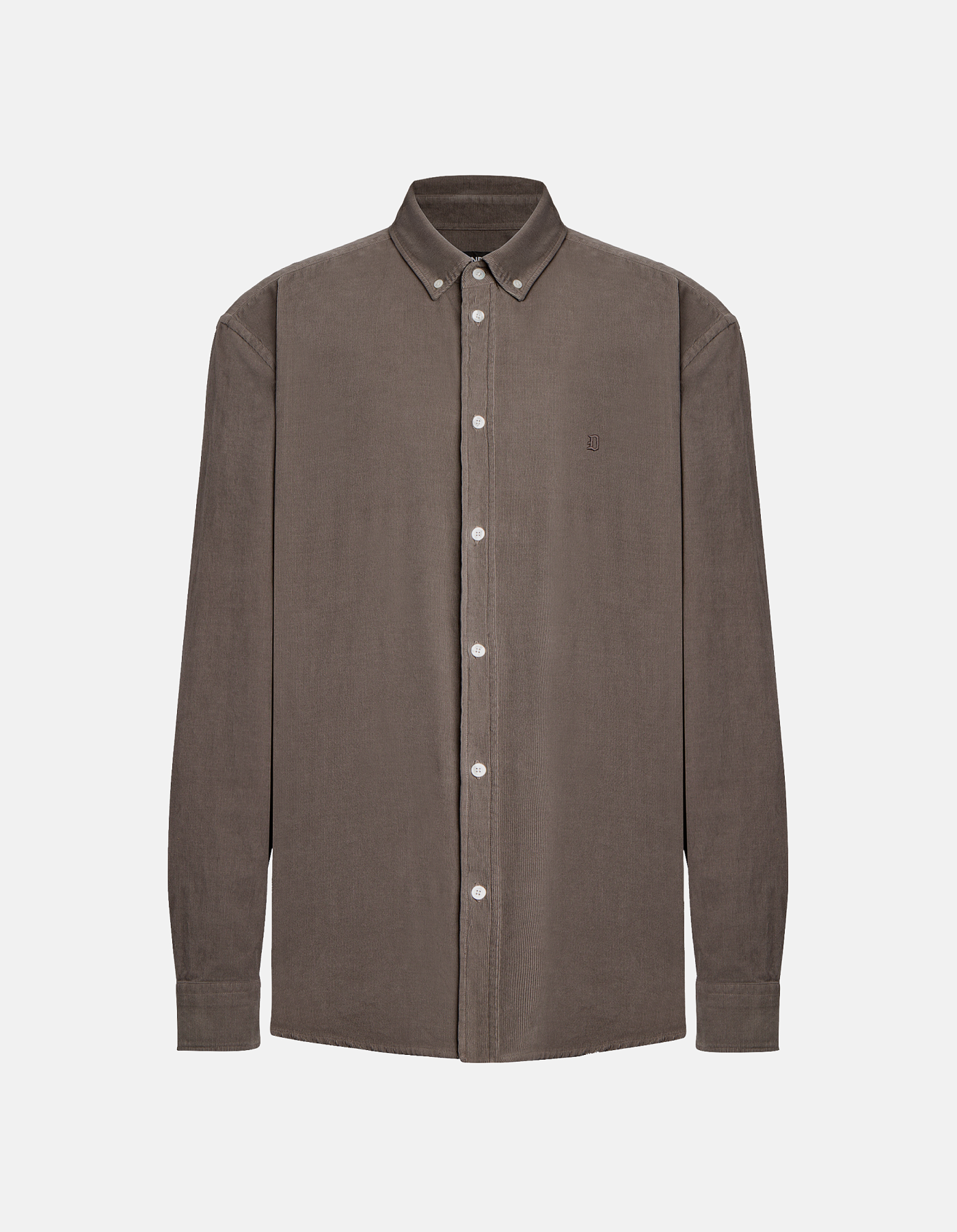 Regular-fit shirt in lightweight velvet