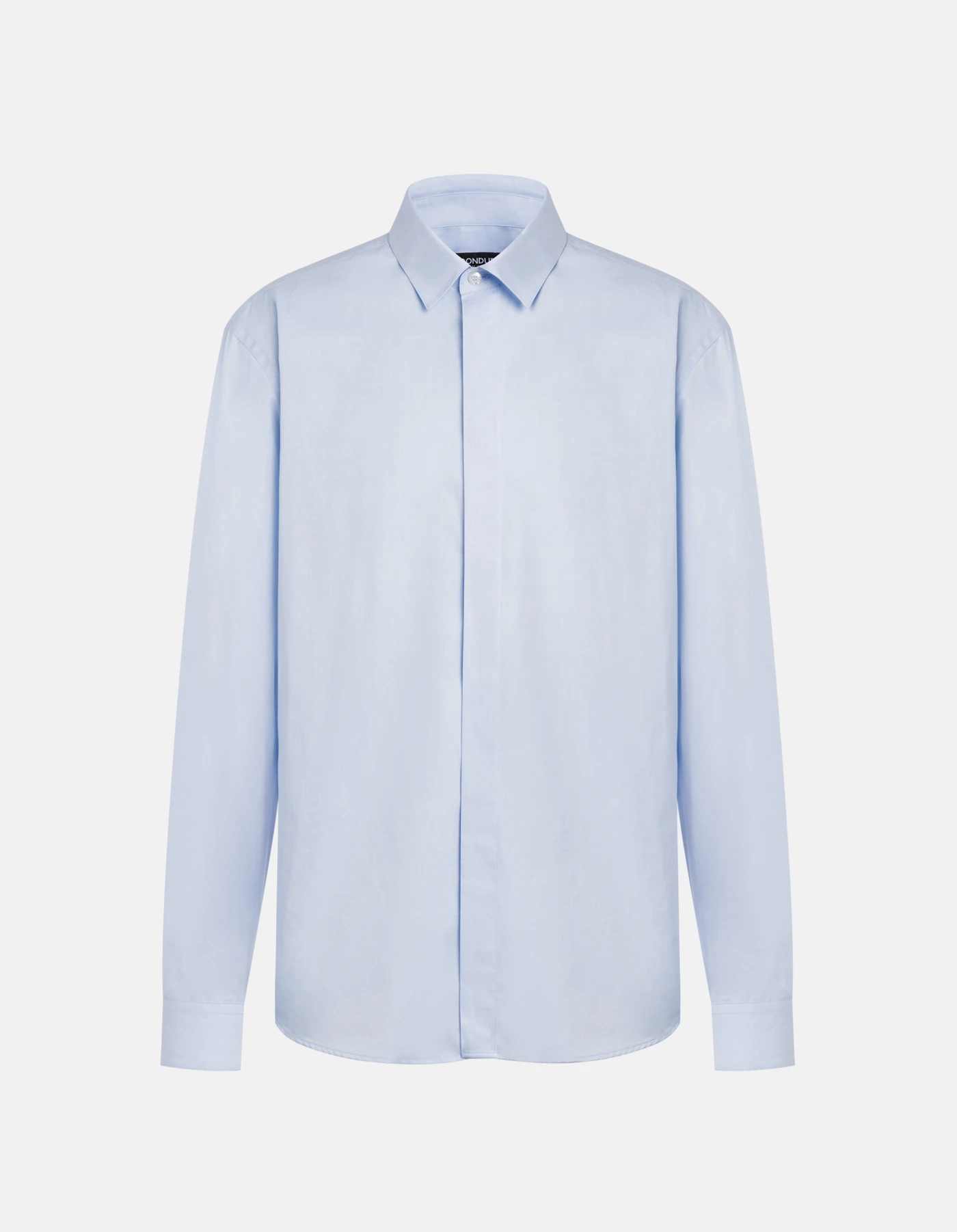 Regular-fit shirt in yarn-dyed gabardine