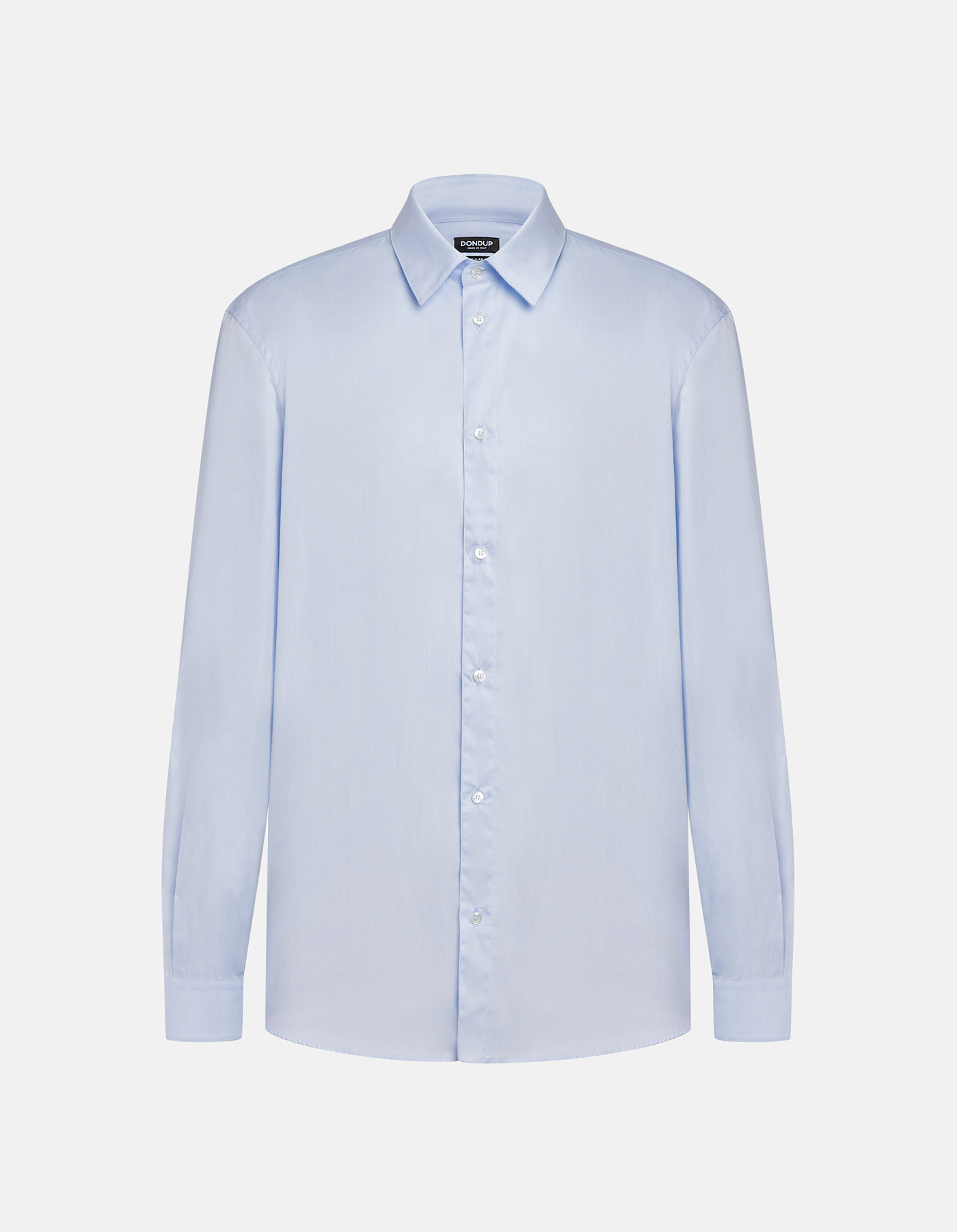 Regular shirt in yarn-dyed gabardine