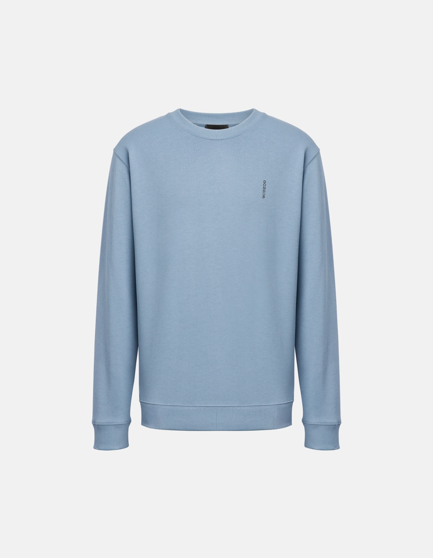 Rundhals-Sweatshirt in normaler Passform aus Baumwolle