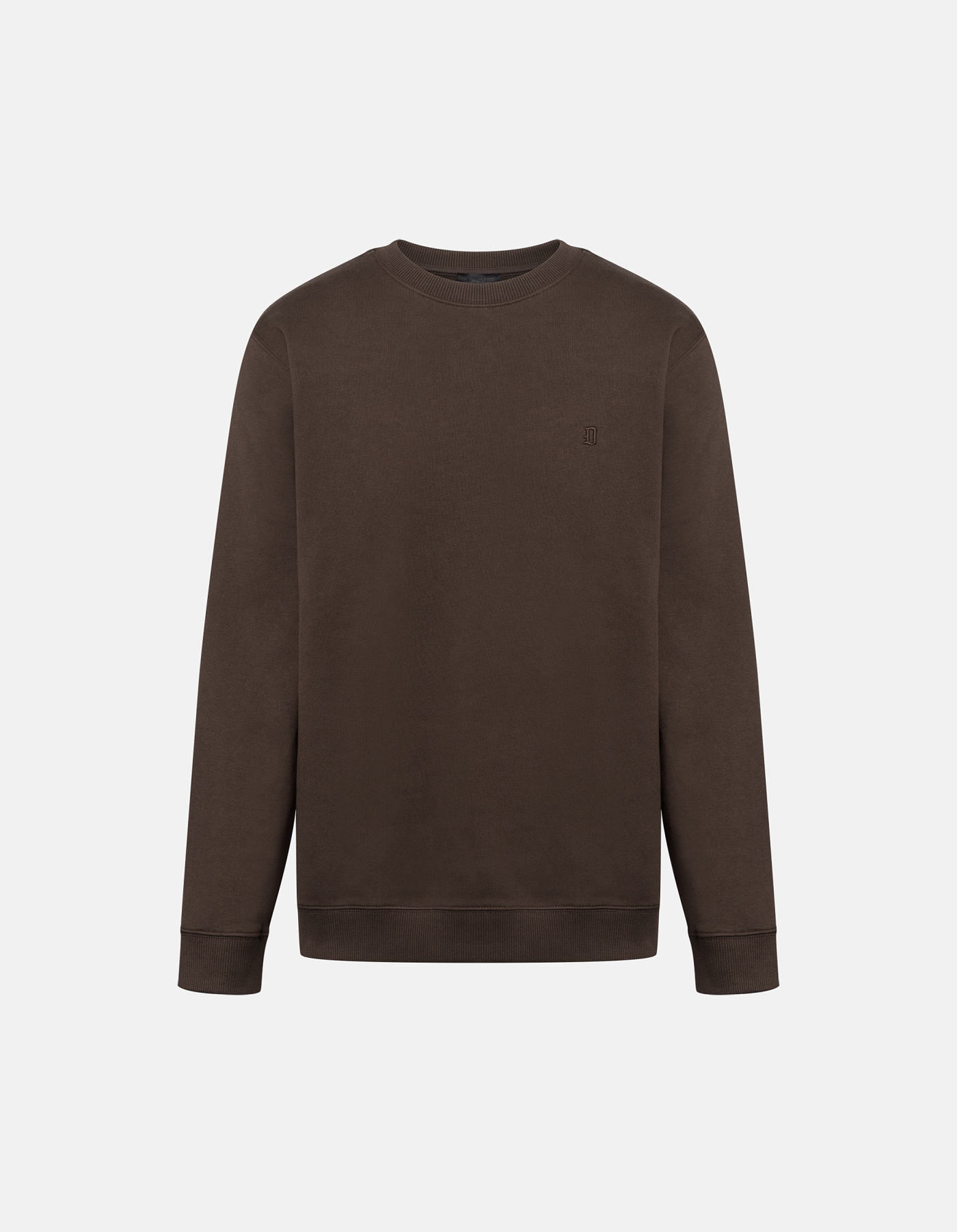 Regular-fit crew-neck cotton sweatshirt