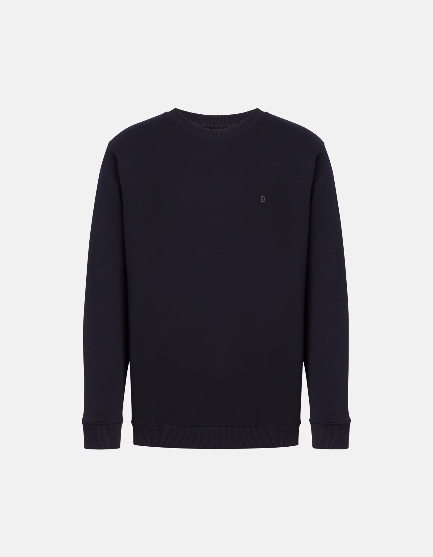 Regular-fit crew-neck cotton sweatshirt