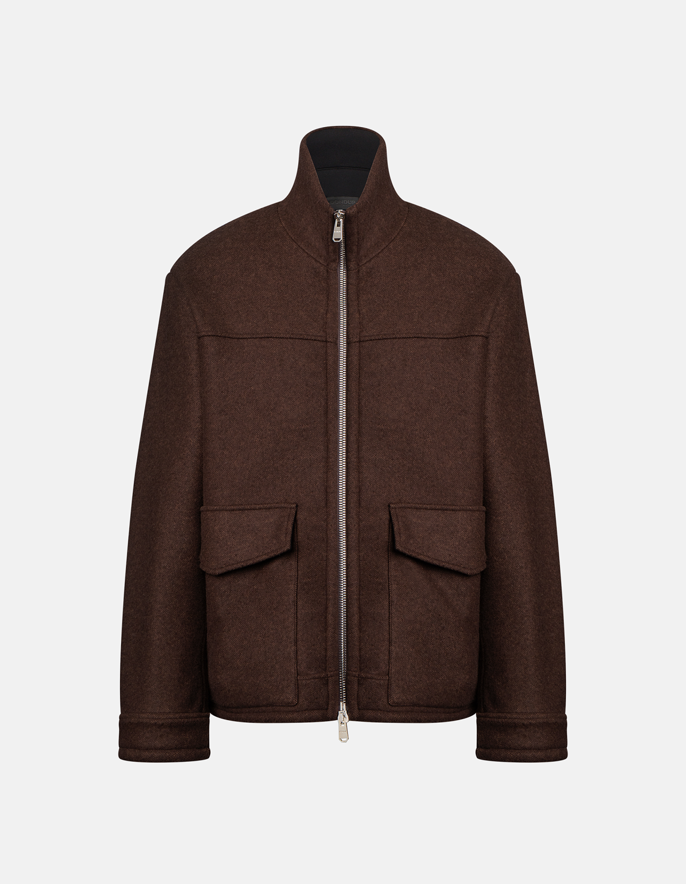 Regular-fit wool-blend jacket