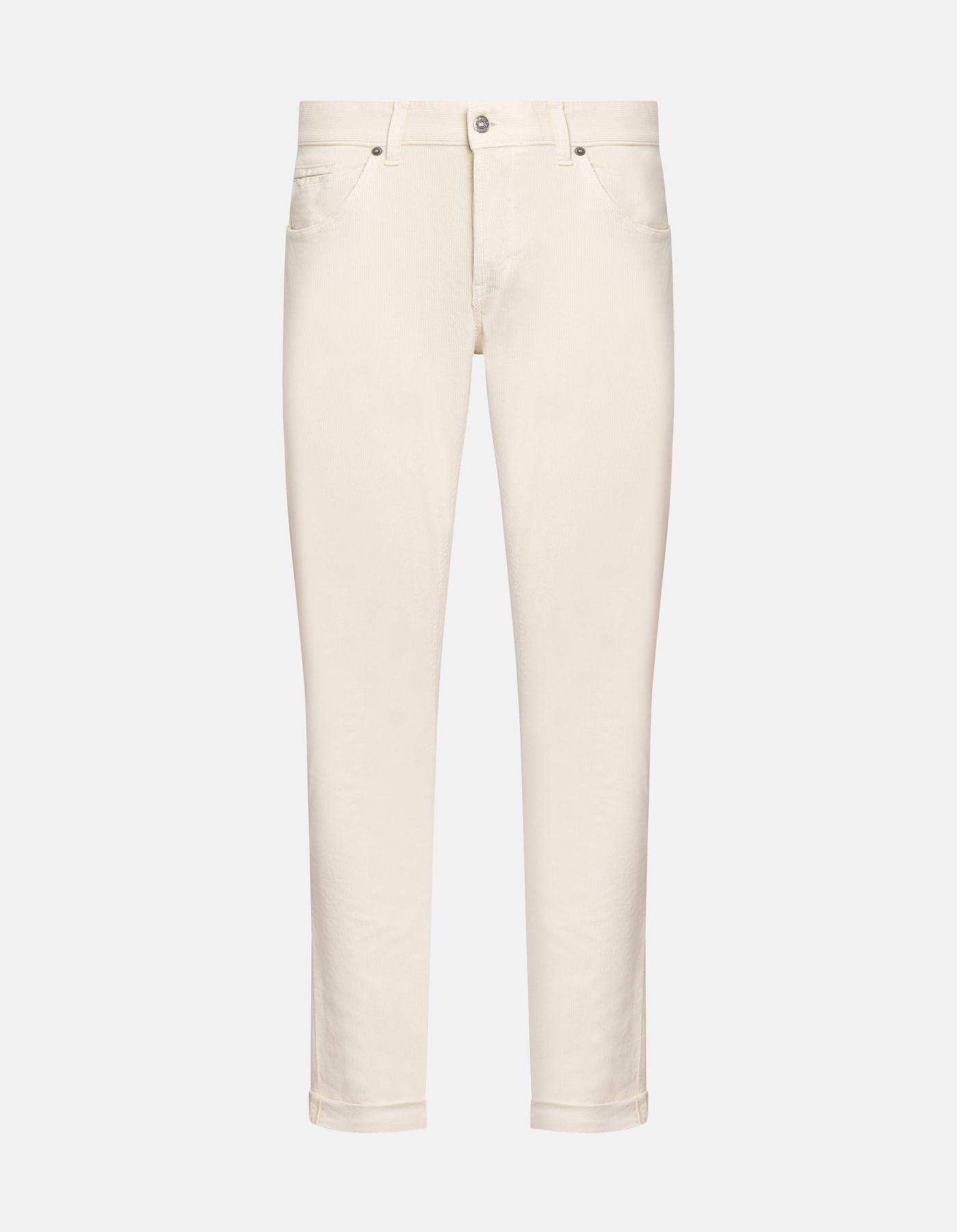 George skinny-fit trousers in stretch velvet
